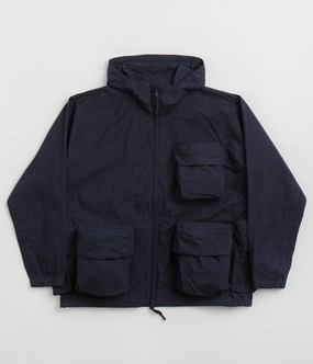 Windbreaker Style Ergonomic Shoulder Panels Snow Peak C/N Parka - Indigo