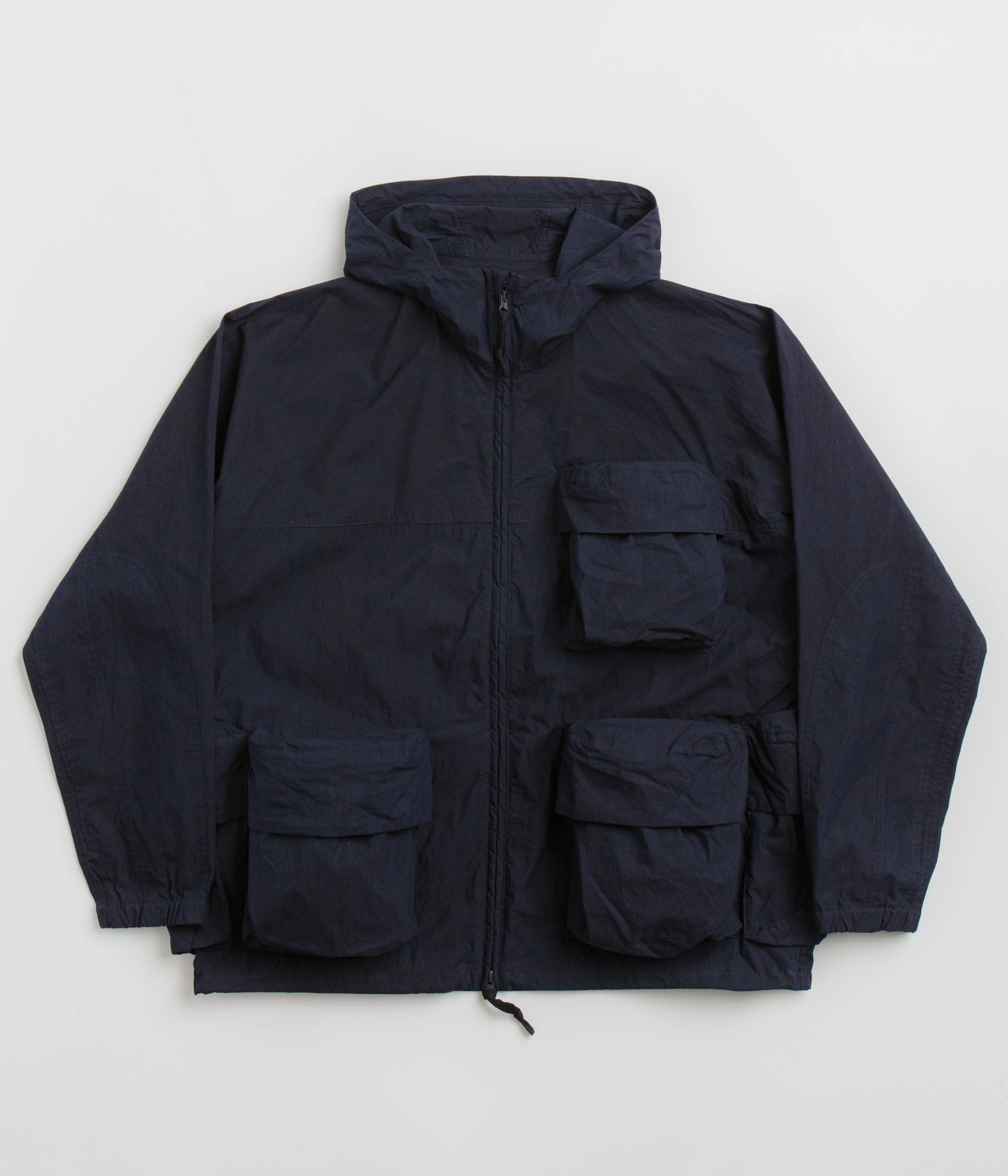 Windbreaker Style Ergonomic Shoulder Panels Snow Peak C/N Parka - Indigo