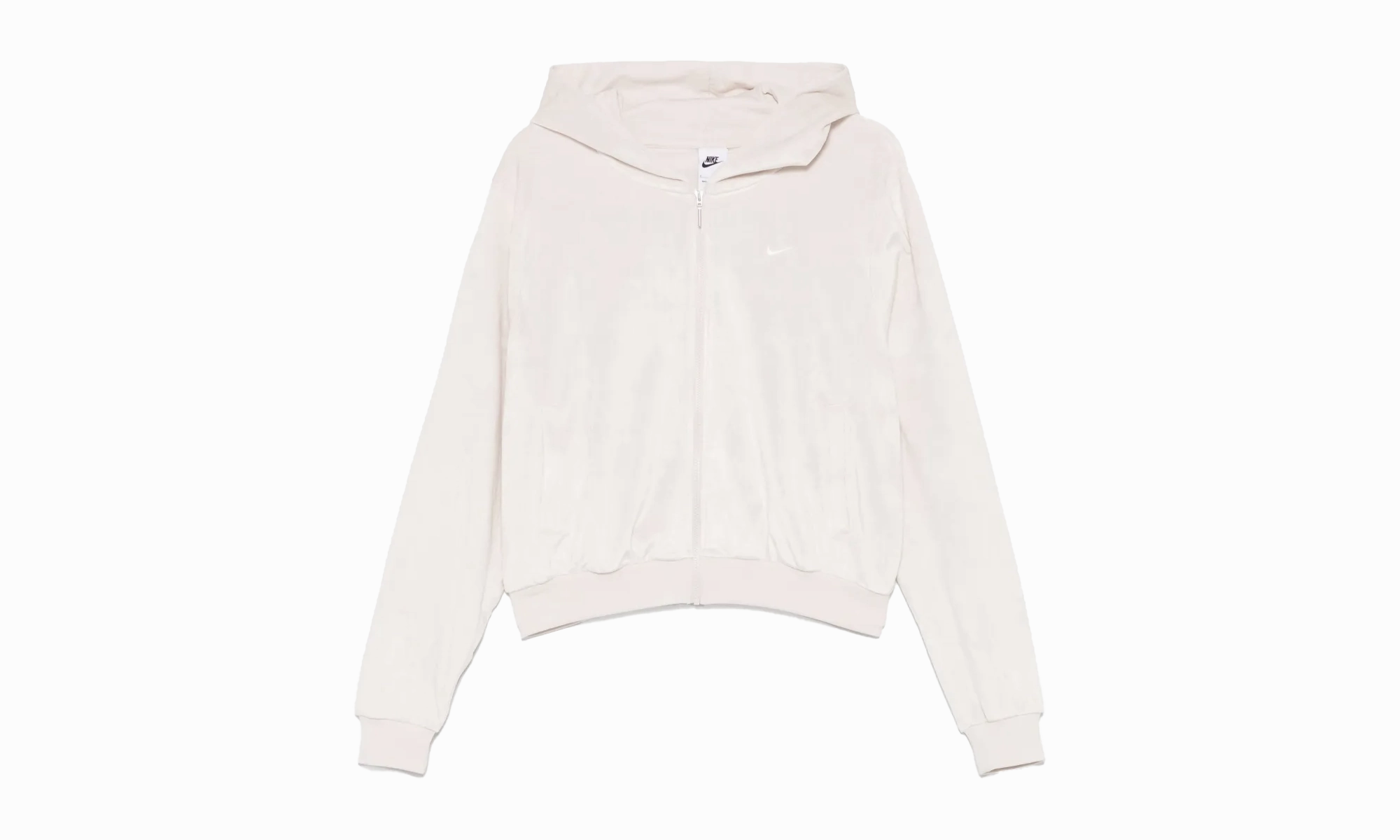 Sportswear Chill Knit Loose Velour Full-zip Hoodie "Light Orewood Brown / Sail"