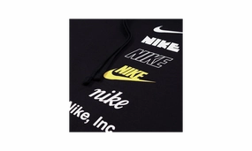 Sportswear Club Fleece Hoodie Mens Style "Black/Black"