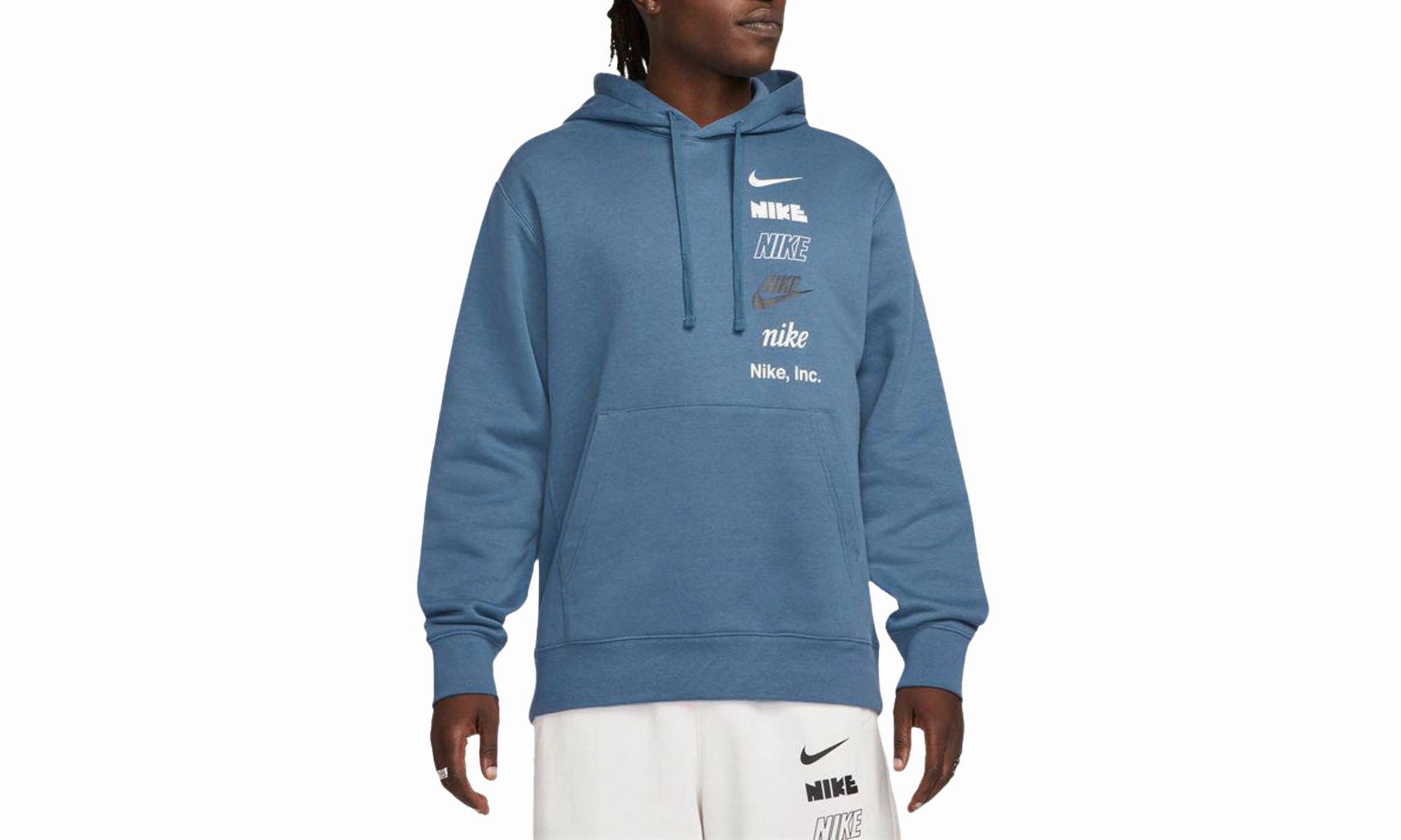 Sportswear Club Fleece Hoodie Mens Style "Diffused Blue"