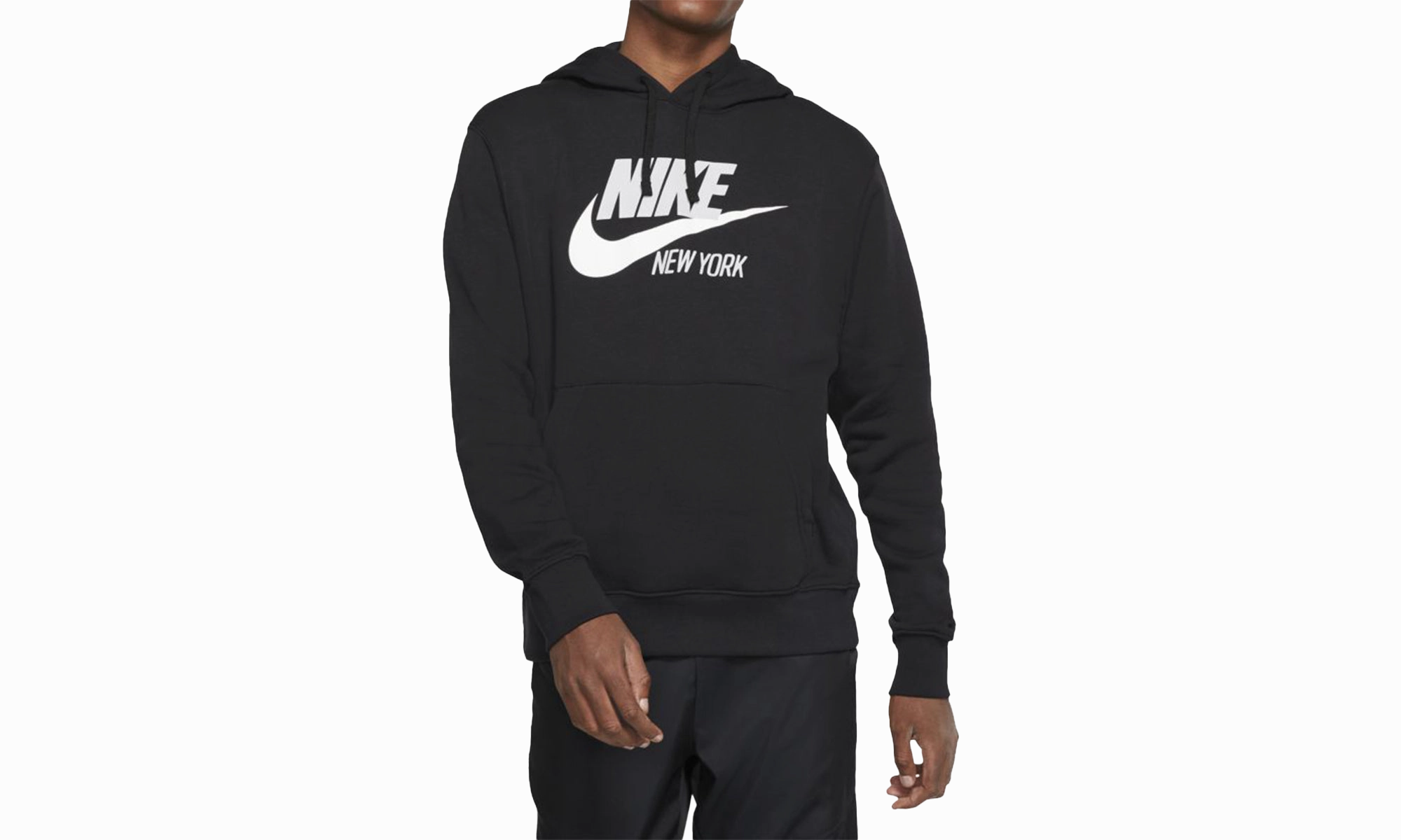Sportswear Fleece Hoodie Mens Style "Black/Black"