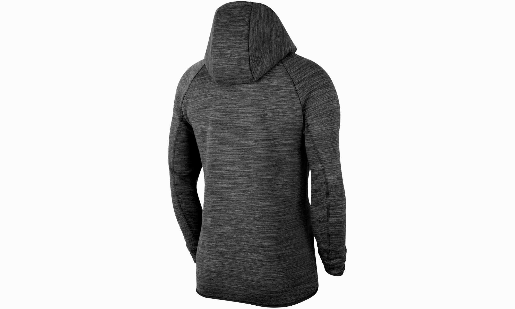 Sportswear Heathered Tech Fleece Full-zip Hoodie "Black / Dark Grey"