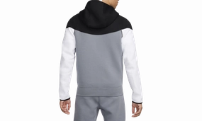 Sportswear Tech Fleece Windrunner Full-zip Hoodie "Black/Cool Grey/White/Metallic Gold"
