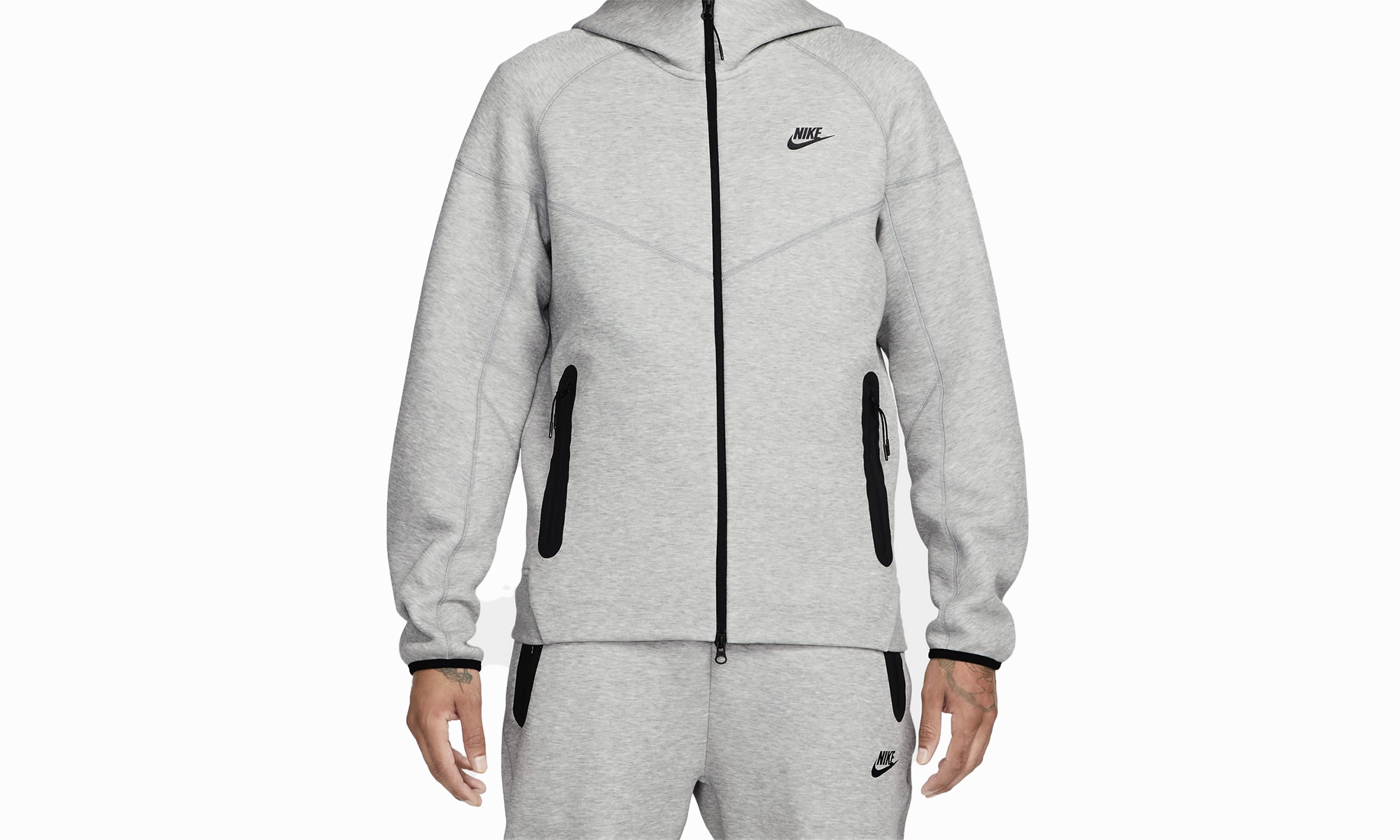 SPORTSWEAR TECH FLEECE WINDRUNNER FULL-ZIP HOODIE "Grey"