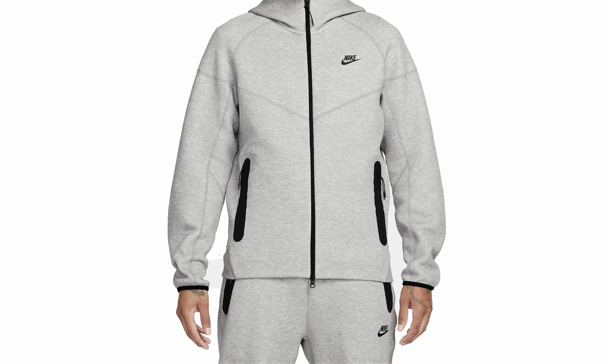 SPORTSWEAR TECH FLEECE WINDRUNNER FULL-ZIP HOODIE "Grey"