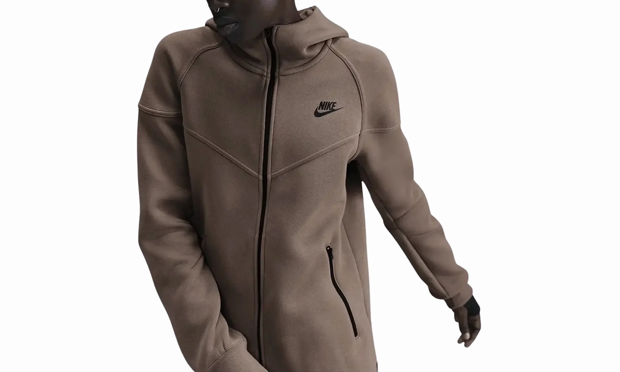 Sportswear Tech Fleece Windrunner Full-zip Hoodie "Mink Brown / Black"
