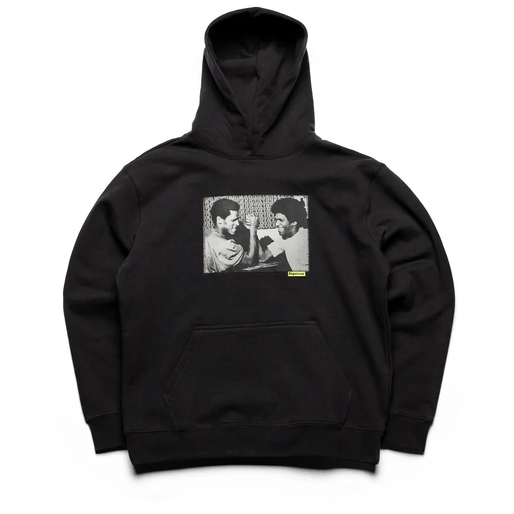 Leopard like Supervsn Bonded Hoodie - Vintage Black