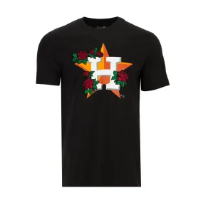 Power Vibe Summer Glow Astros Roses Tee - Mens