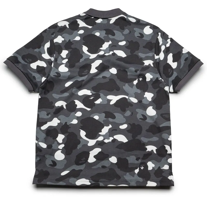 A Bathing Ape City Camo Ape Head Polo - Black Errand Ready