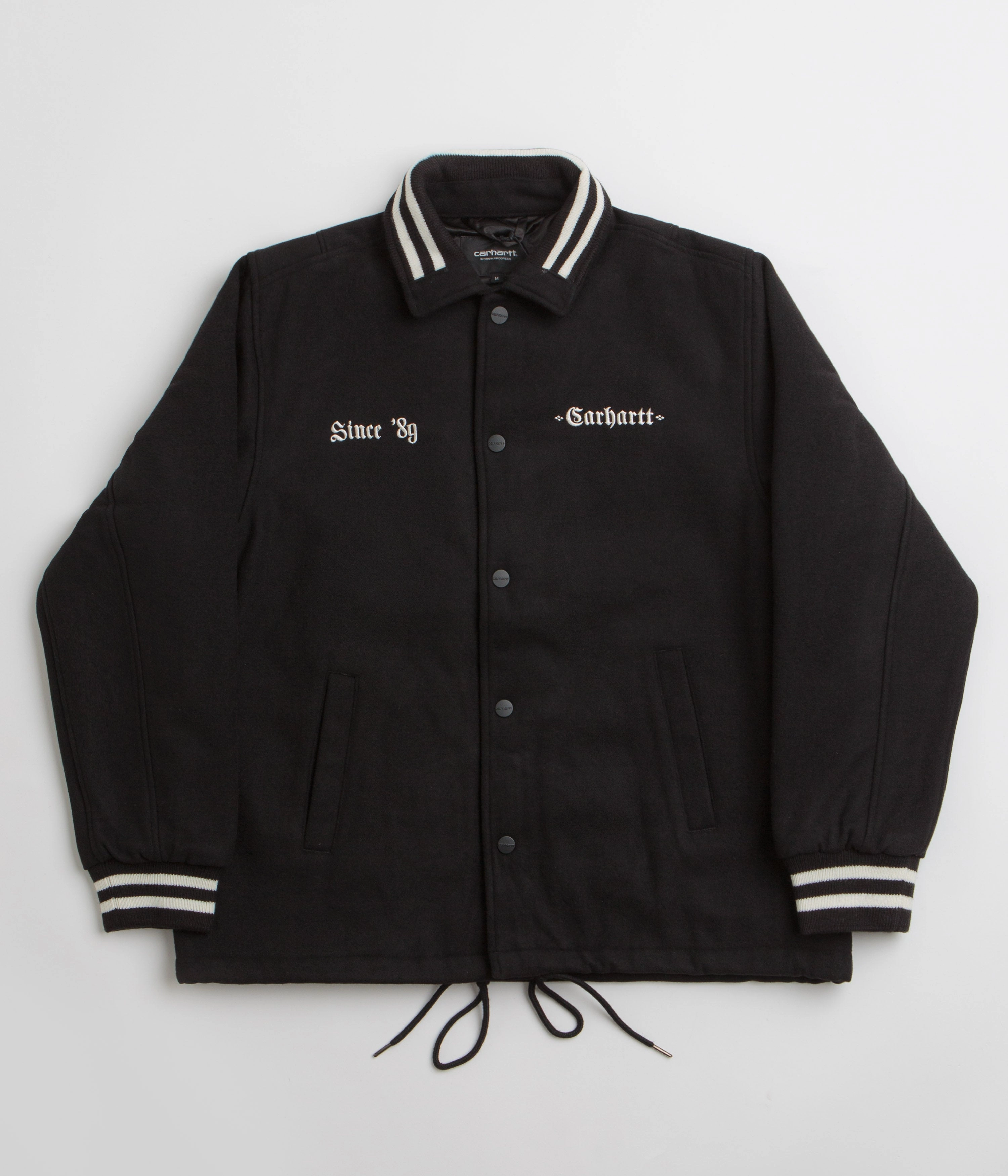 Carhartt Wool Coach Jacket - Black / Wax Casual Outdoor Wear