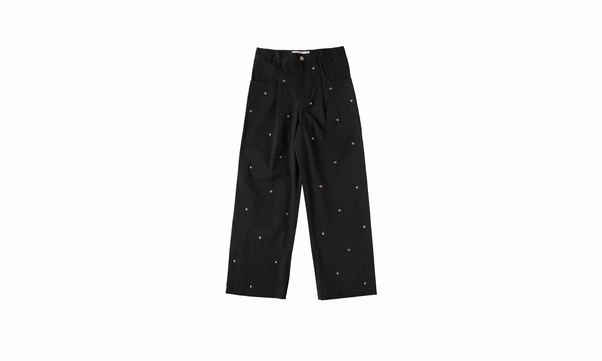 Metal Bead Boyfriend Jeans "Black" Layer Staple On The Move