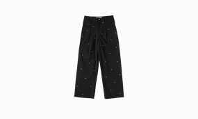Metal Bead Boyfriend Jeans "Black" Fashion Daily