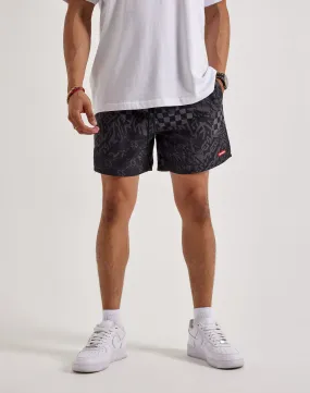 Seamless transition Moon Beam Sprayground 3AM Check Swim Shorts