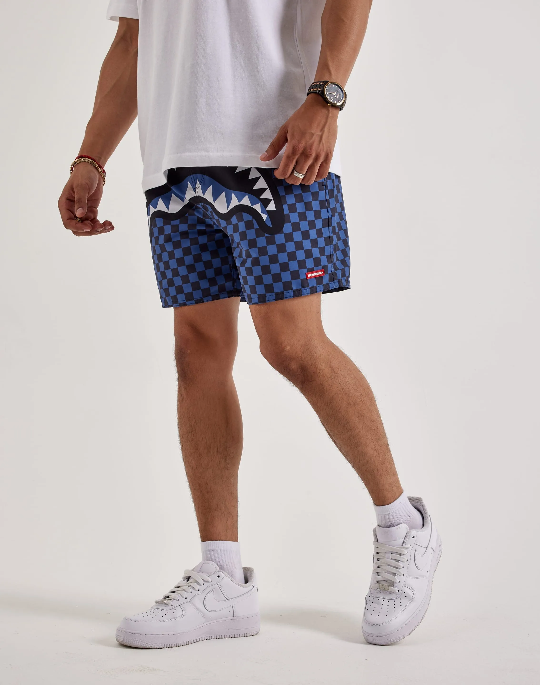 Soft Jersey Sprayground Midnight Magic Sharks In Paris Swim Shorts