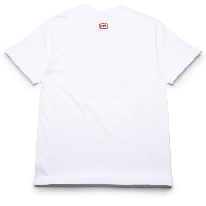 cuffs Wrinkle Resistant Finish Ice Cream Heaven Tee - White