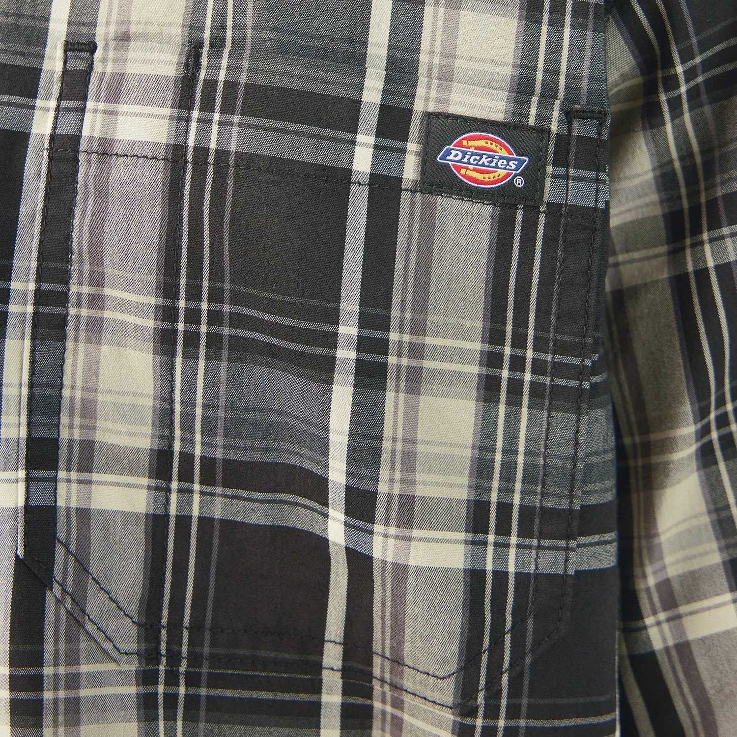 WaterRepellent SS Flex Plaid Woven Shirt - Mens