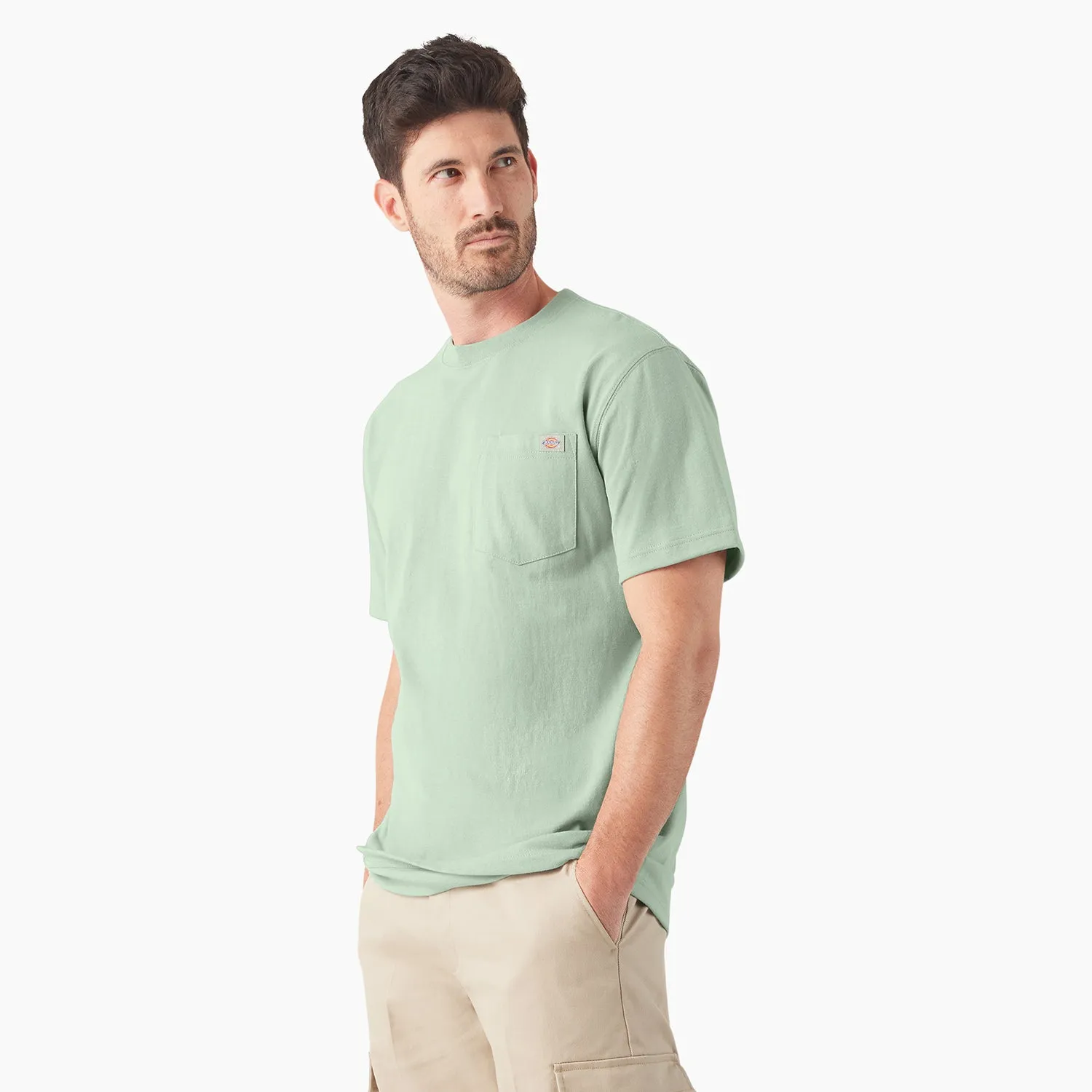 SS Heavyweight Pocket Tee - Mens Regular Fit Reflective accents