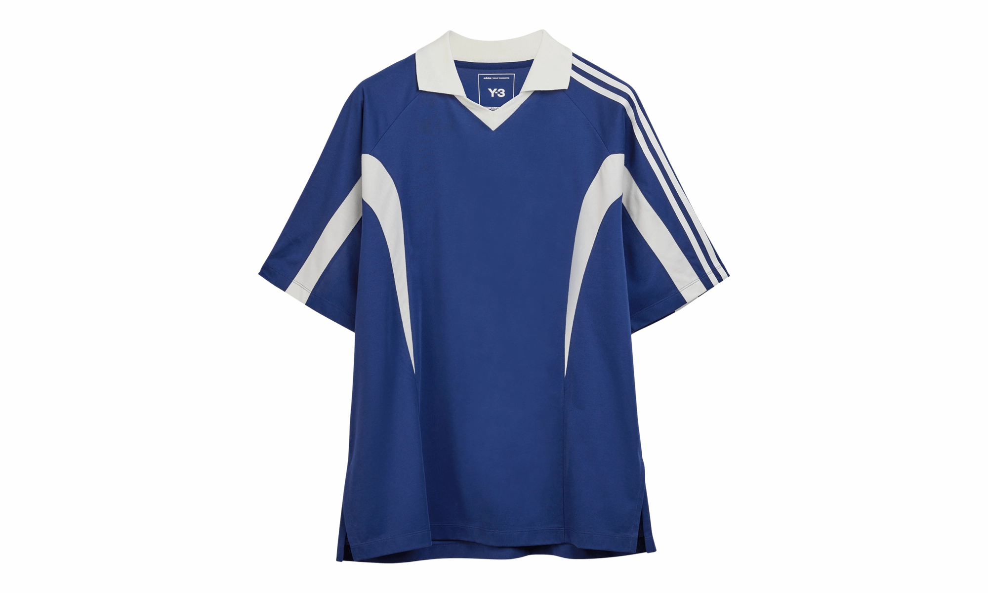 SS Cut Line Tee "Blue" DoubleLayeredEdging UniversalFit