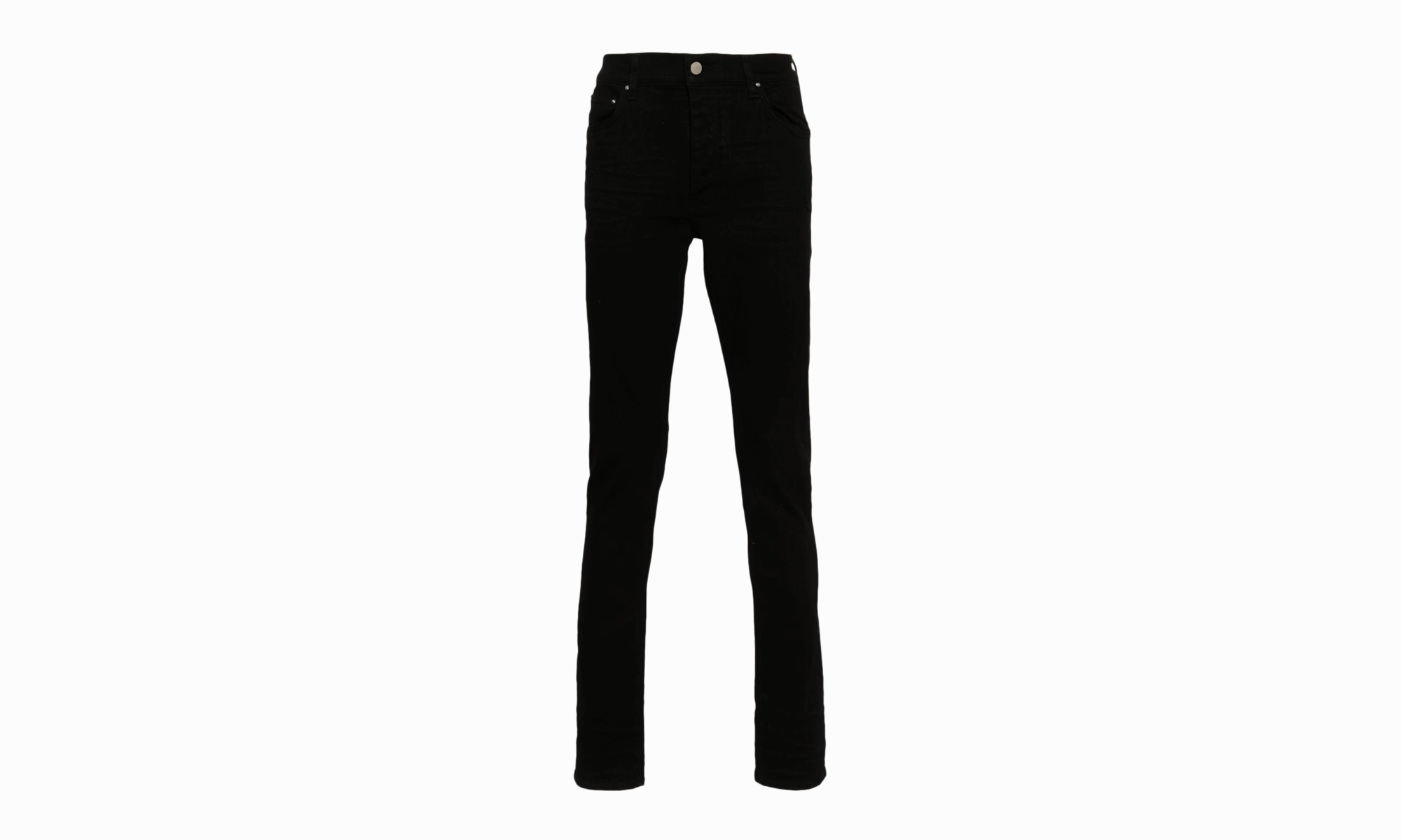 Unfaded Hemline Stack Jeans "BLACK OD"