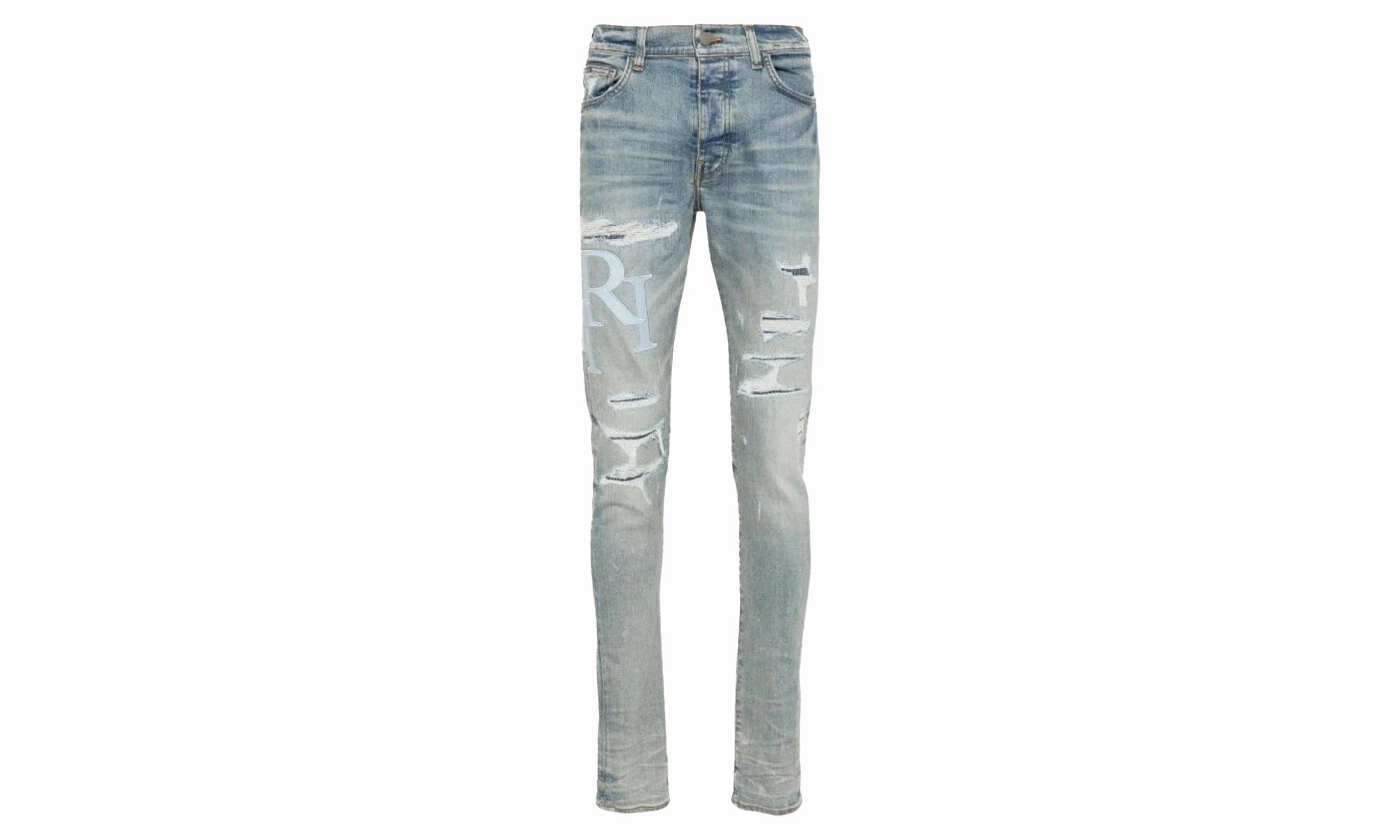 Sharp Edge Staggered Logo Jeans Mens Style : Amdnsy1060 "CLAY INDIGO"