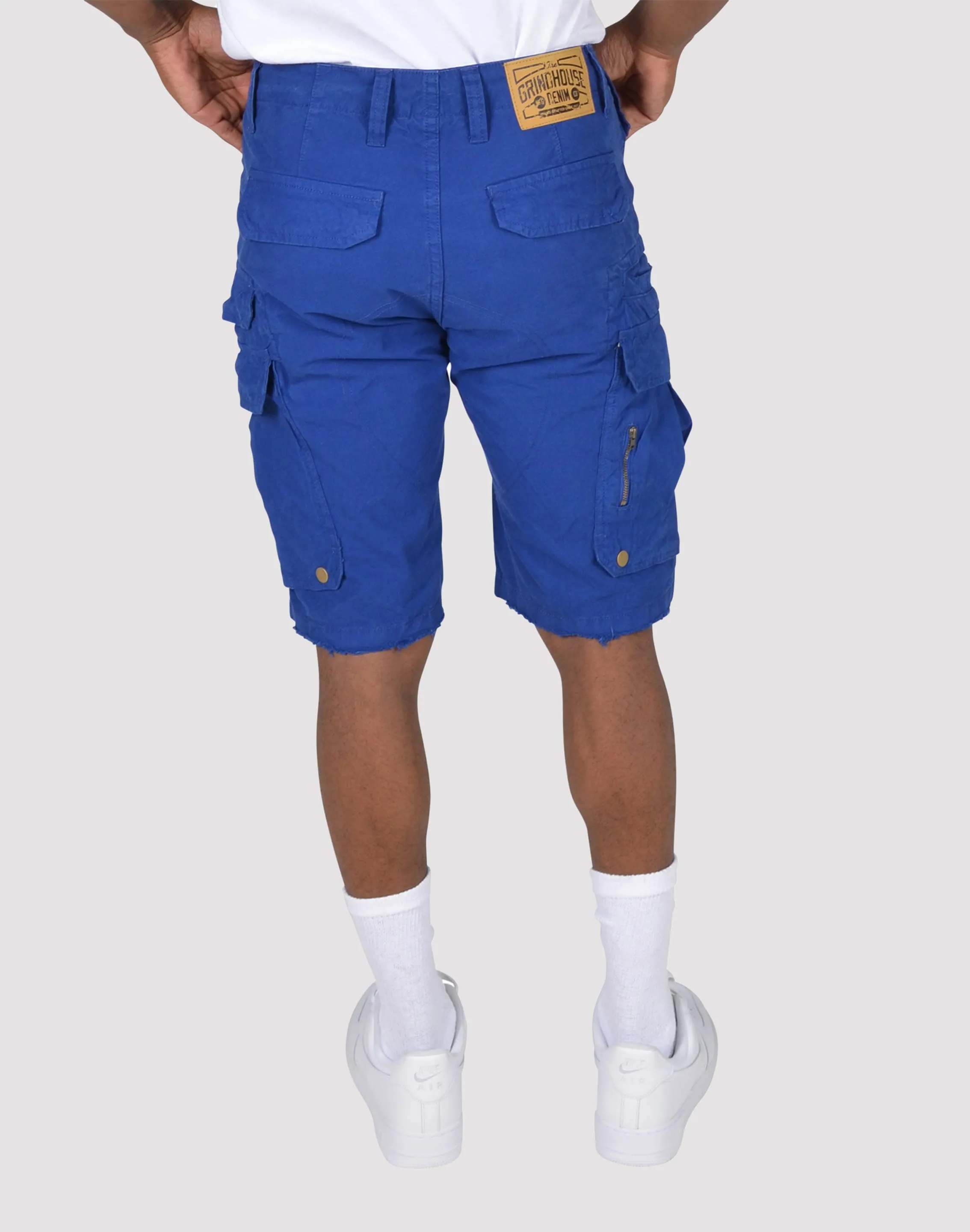 Grindhouse Twill Washed Cargo Shorts SlipResistantHem Bonded Seam Technology