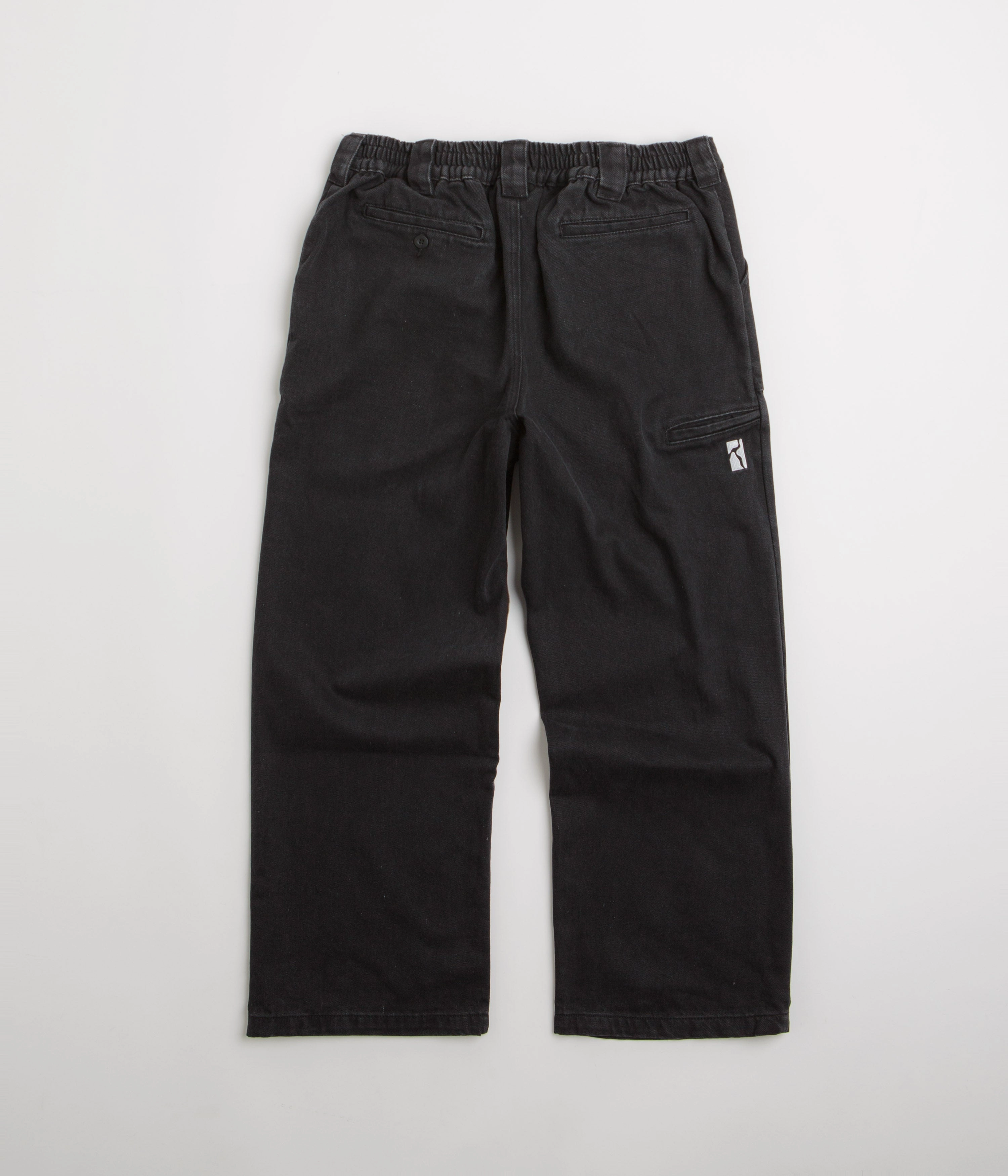 AllDayComfort Layered Panel Design Poetic Collective Painter Pants - Black Denim