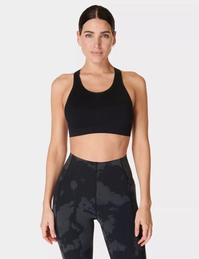 Stamina Seamless Sports Bra - Black Sustainable