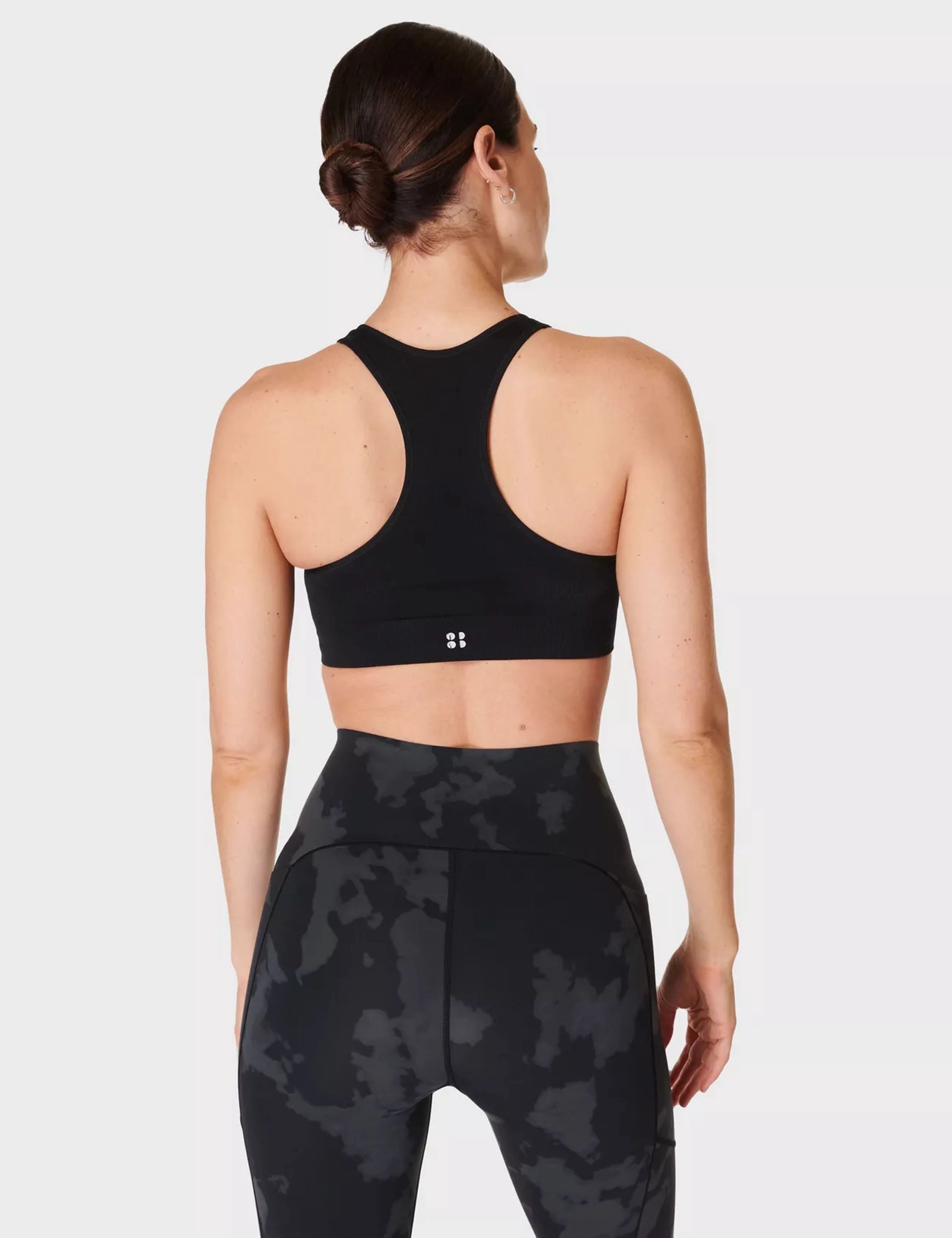 Stamina Seamless Sports Bra - Black Secure Comfort