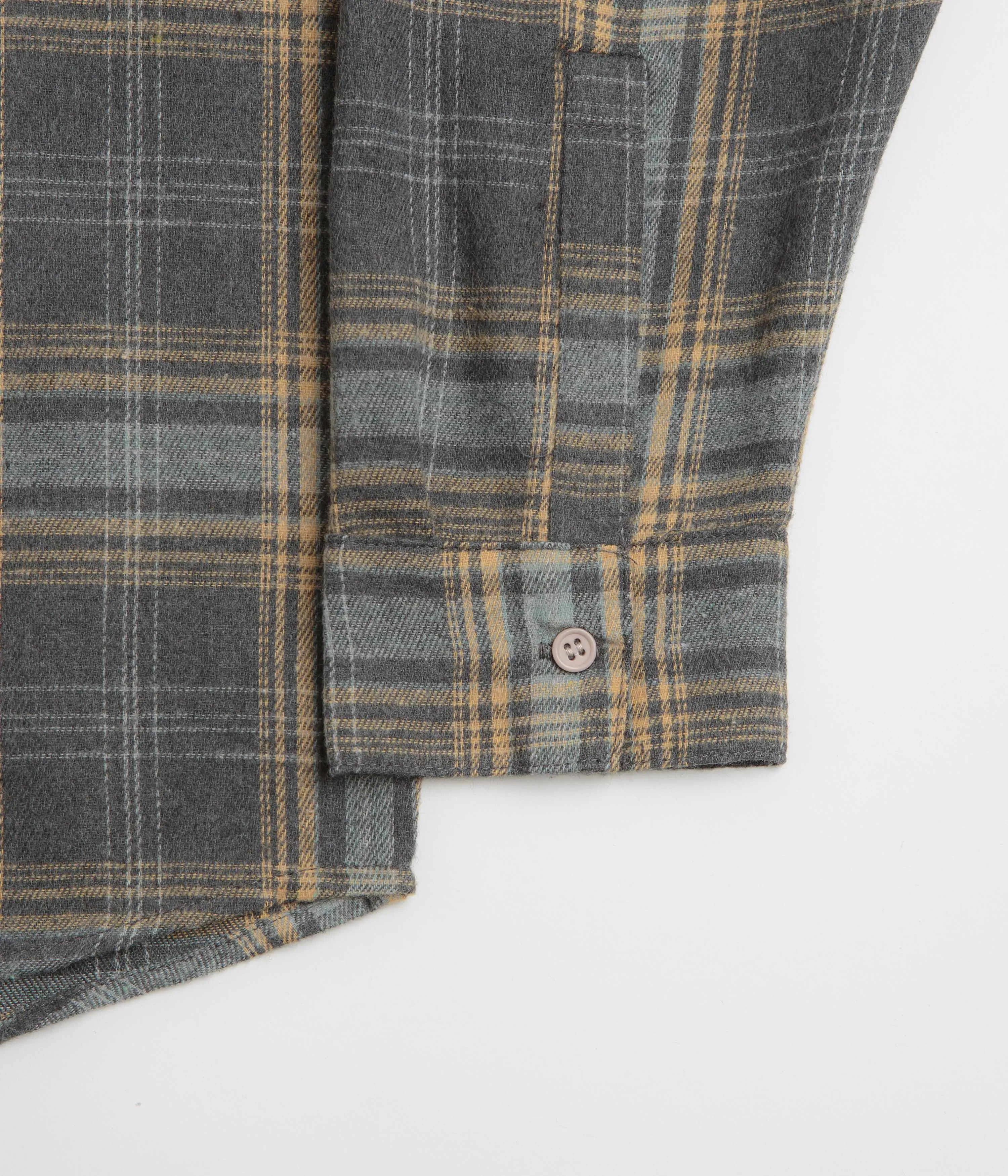 Stan Ray Flannel Shirt - Charcoal Plaid Checkered Style Modern Fit
