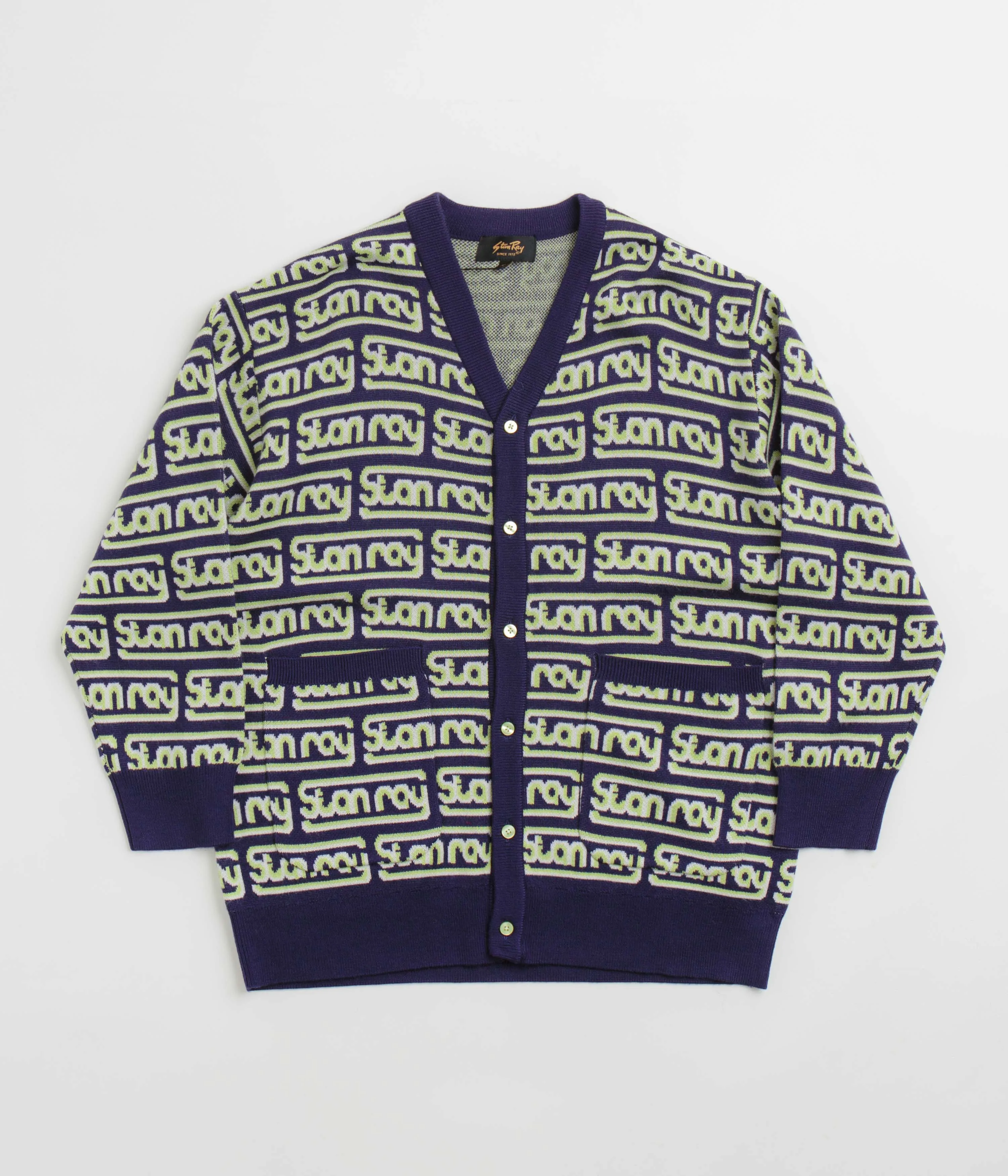 Stan Ray Knitted Cardigan - Moto Repeat Striped Pattern