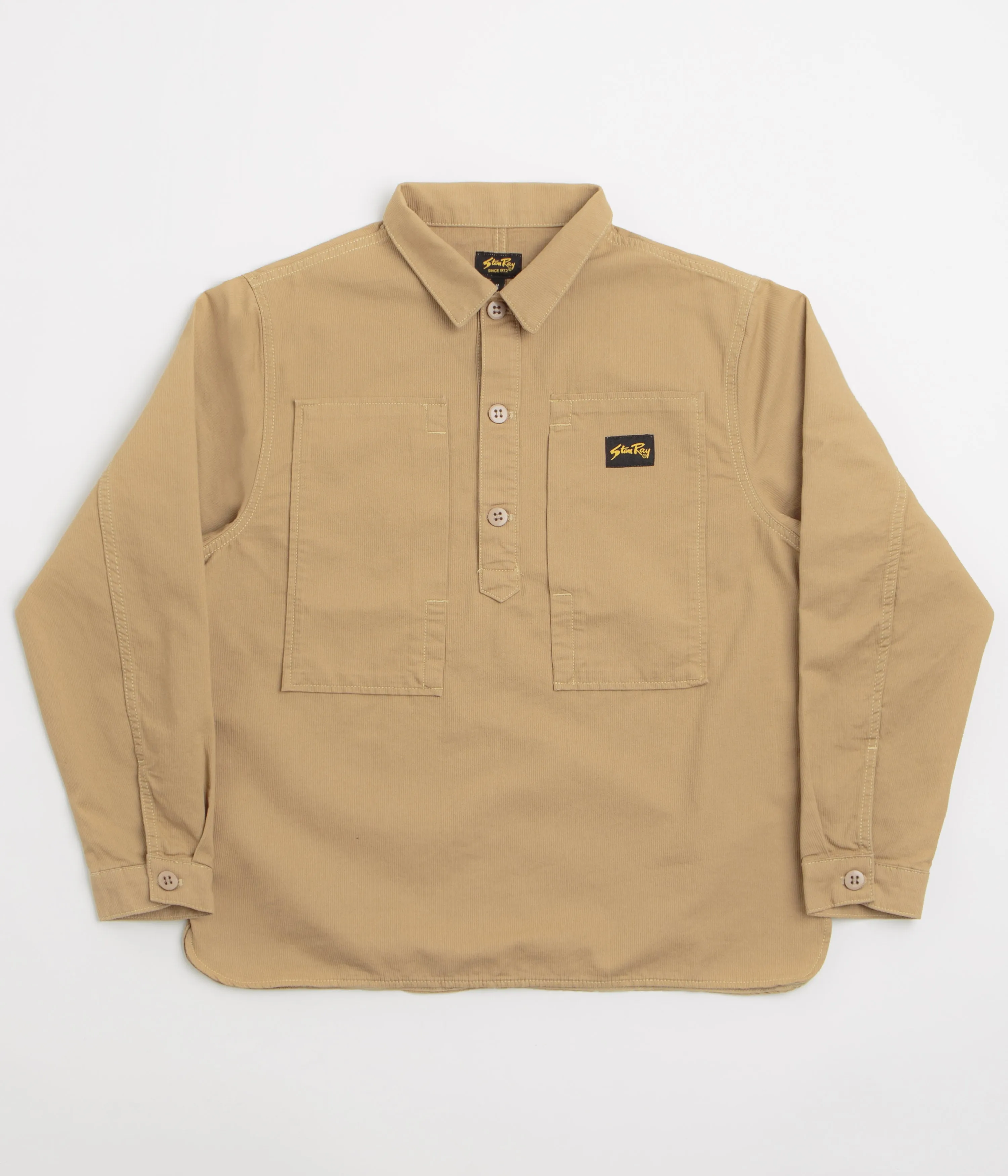 Weekend Casual Smart Look Stan Ray Painters Pop Over Shirt - Khaki Bedford