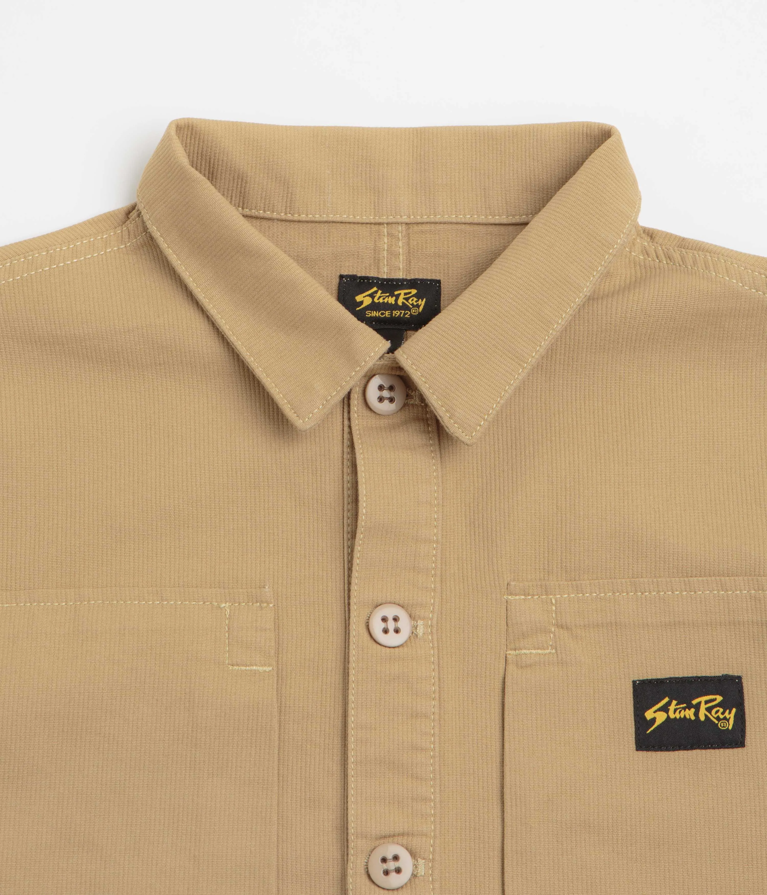 Trendy Pattern Stan Ray Painters Pop Over Shirt - Khaki Bedford