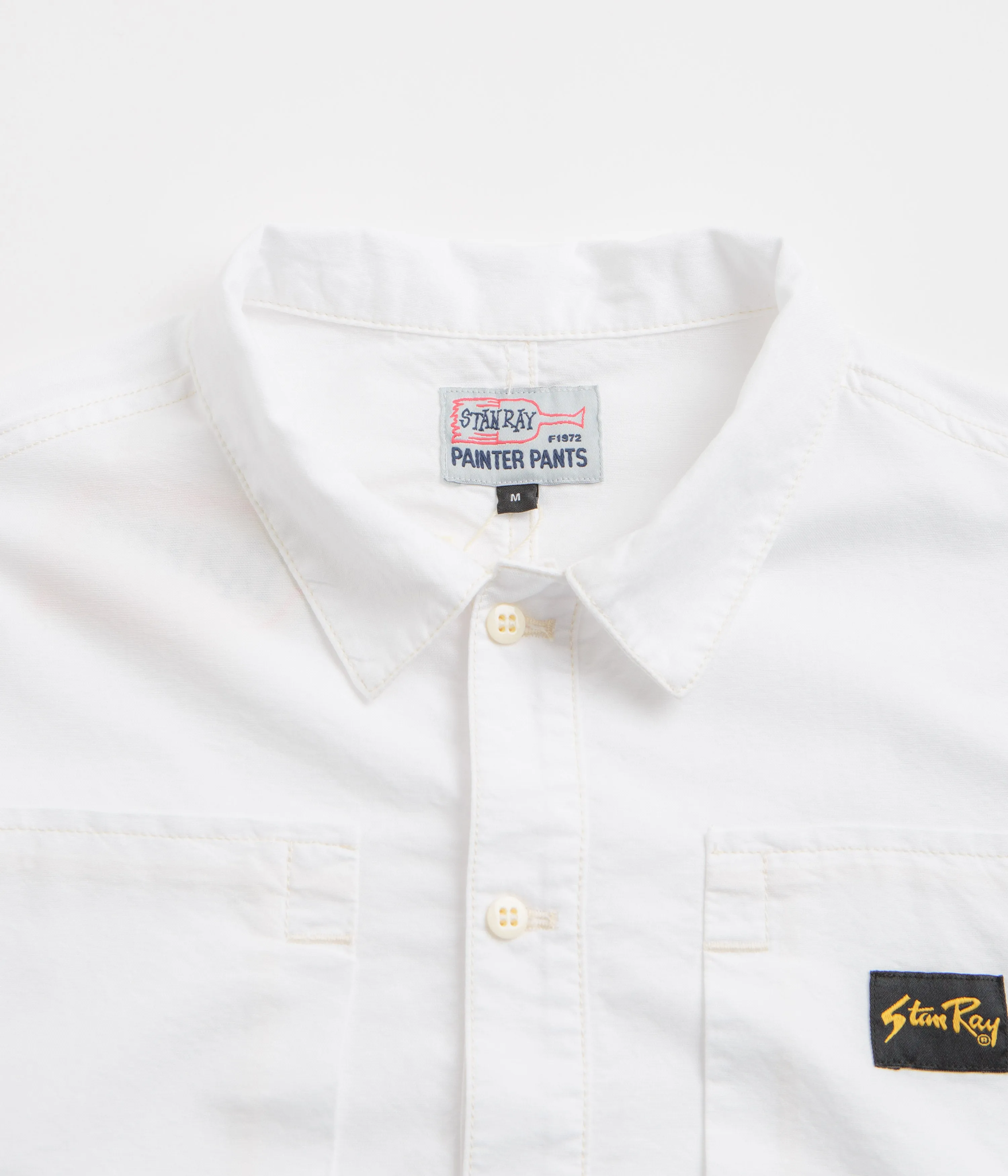 Durable Quality Stan Ray Painters Pop Over Shirt - Natural Cotton Oxford