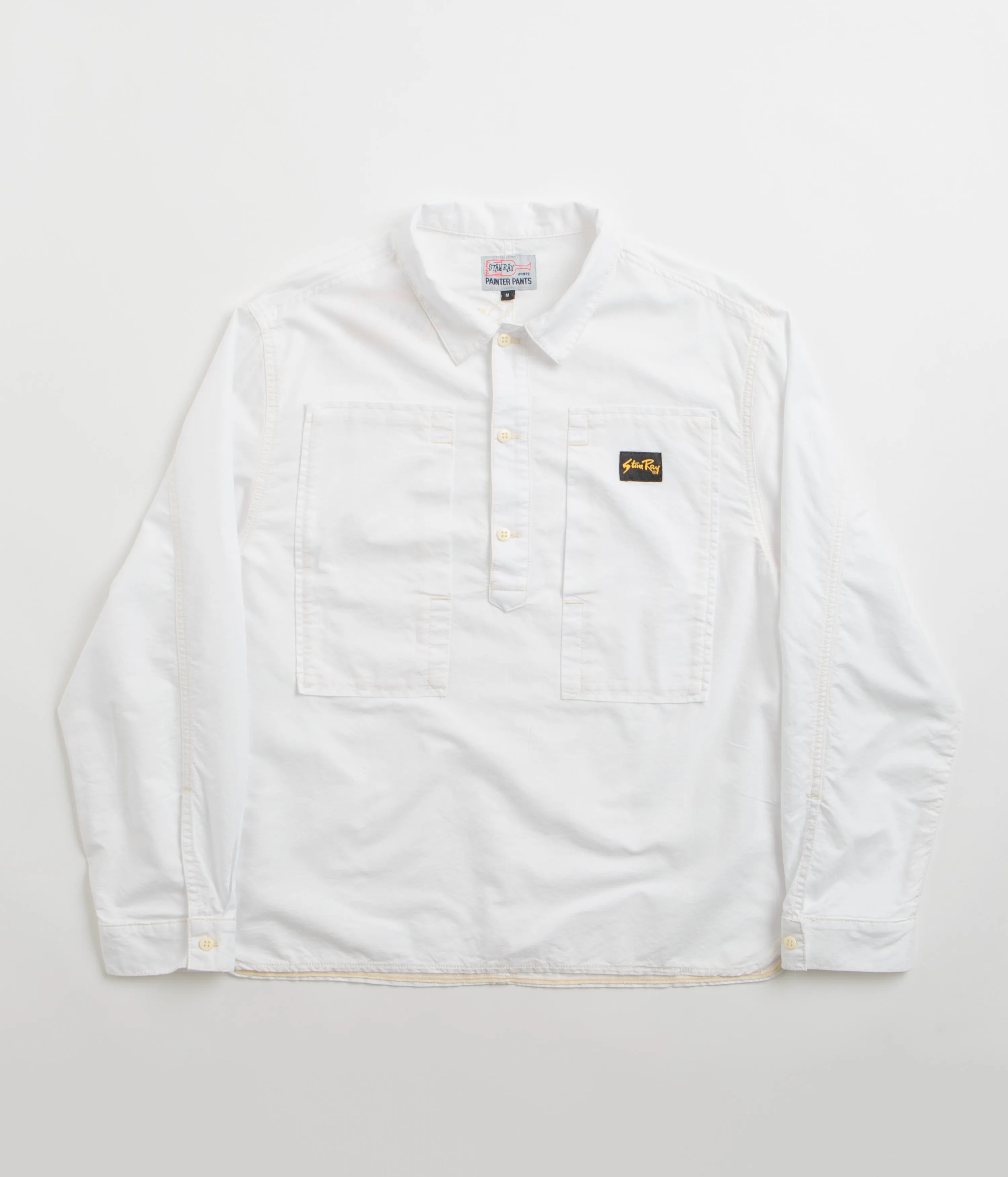 Stan Ray Painters Pop Over Shirt - Natural Cotton Oxford Street Style