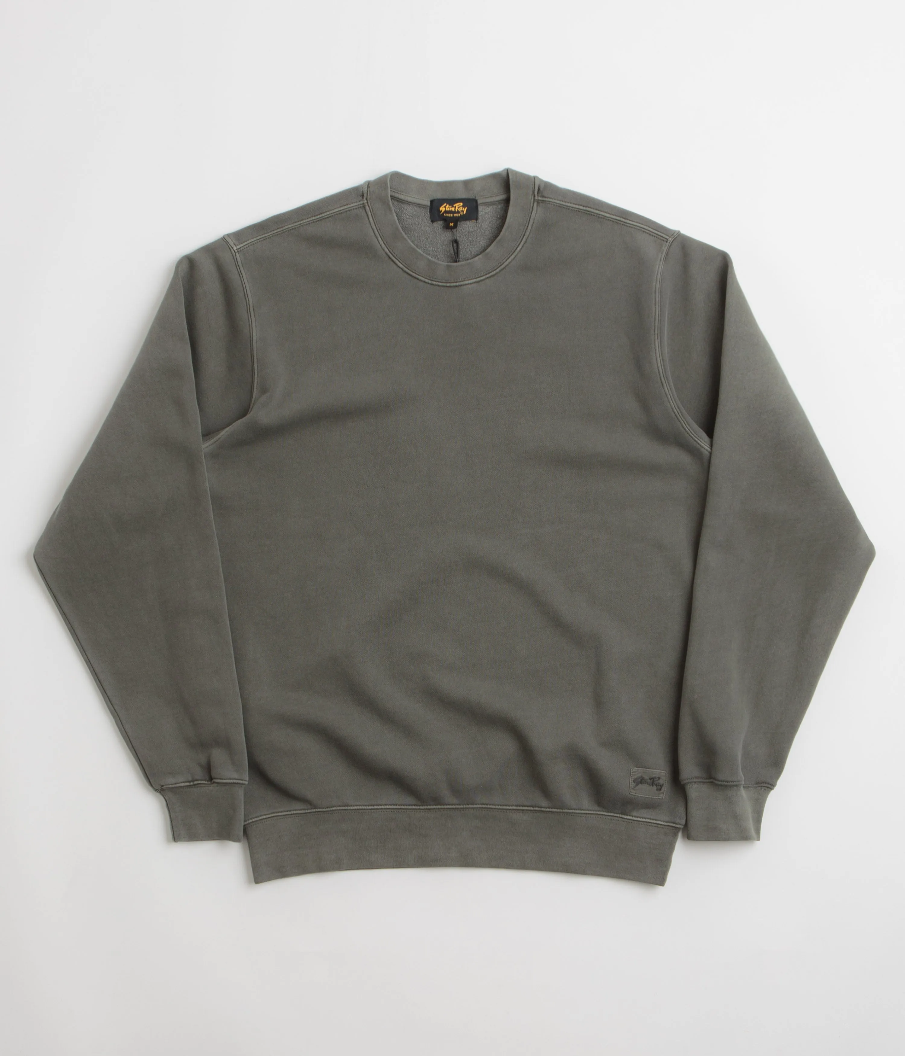 product fuzzy coziness Travel Relaxed Stan Ray Patch Crewneck Sweatshirt - Washed Black