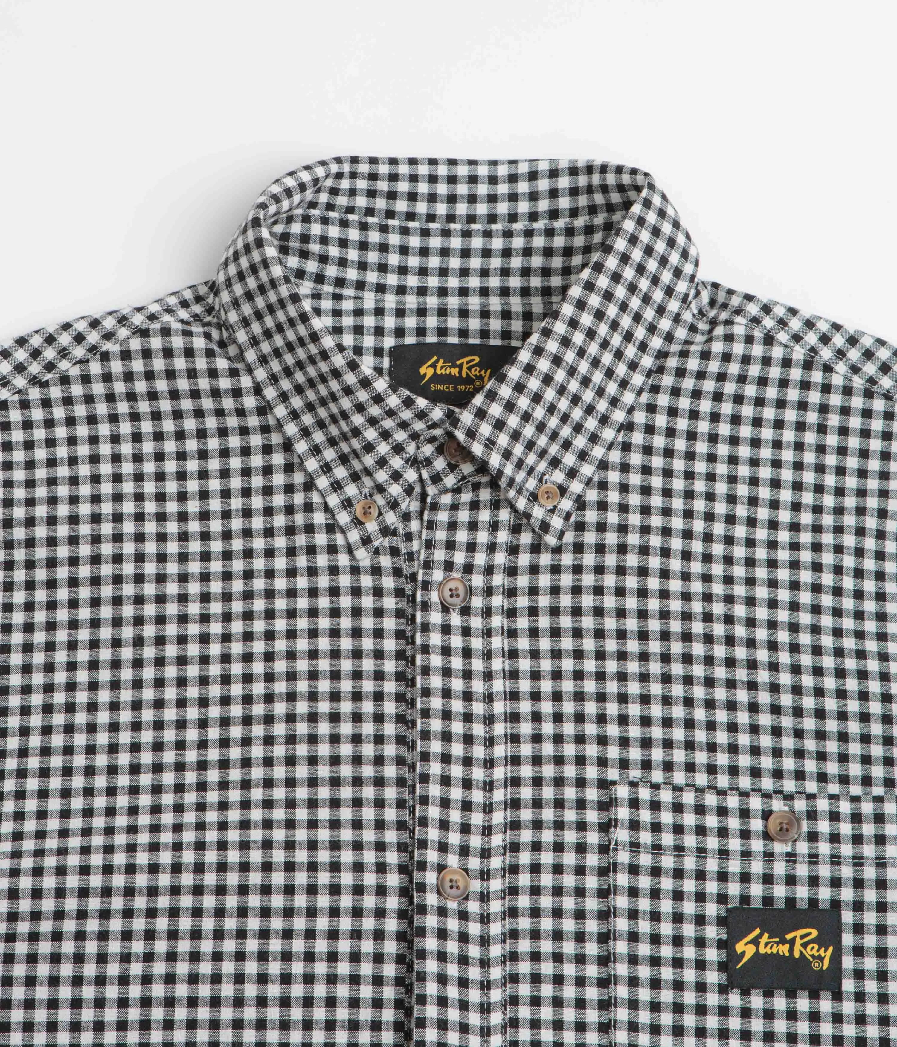 Ombre look Stan Ray Short Sleeve Flannel Shirt - Shale Check