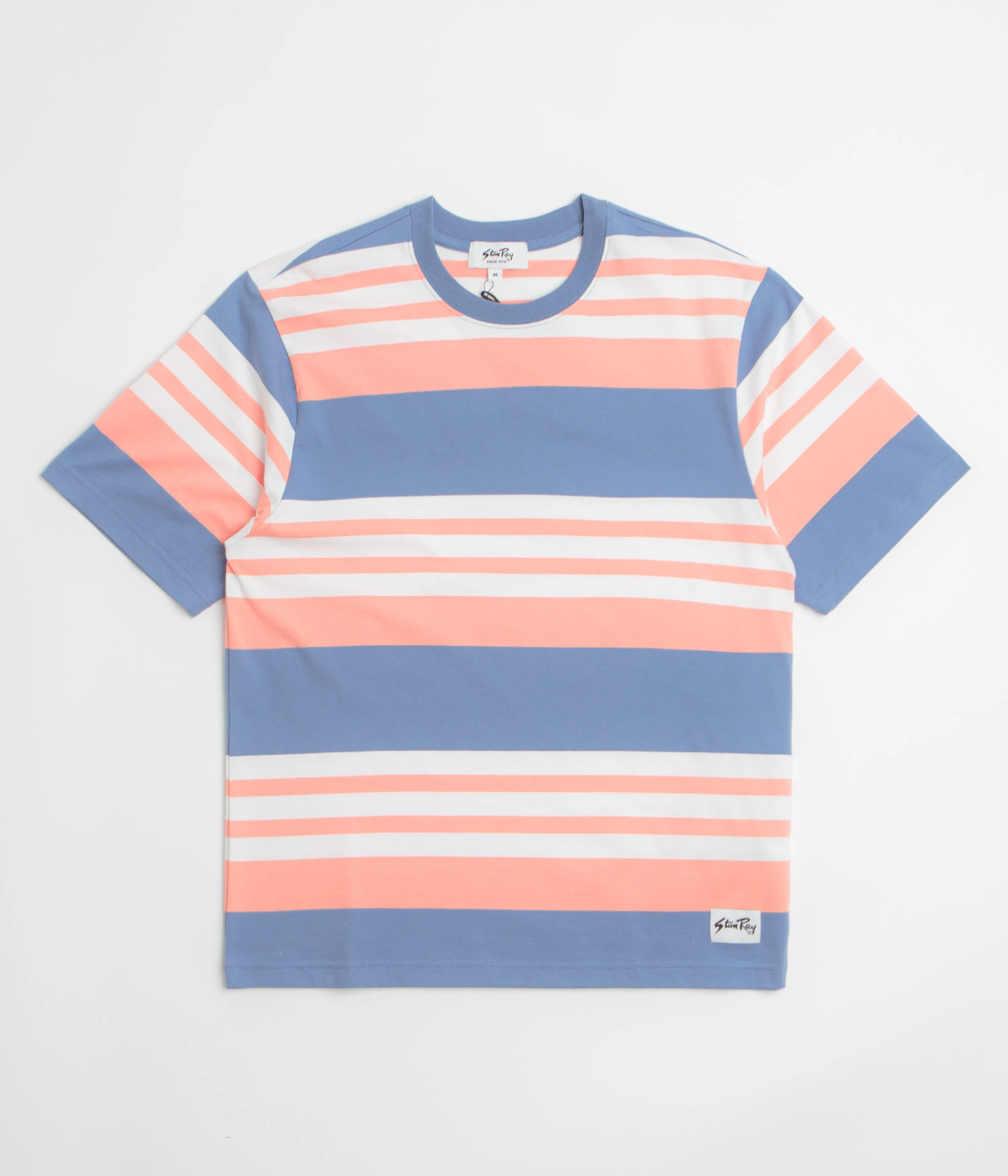 City Life eyelet Stan Ray Stripe T-Shirt - Washed Red