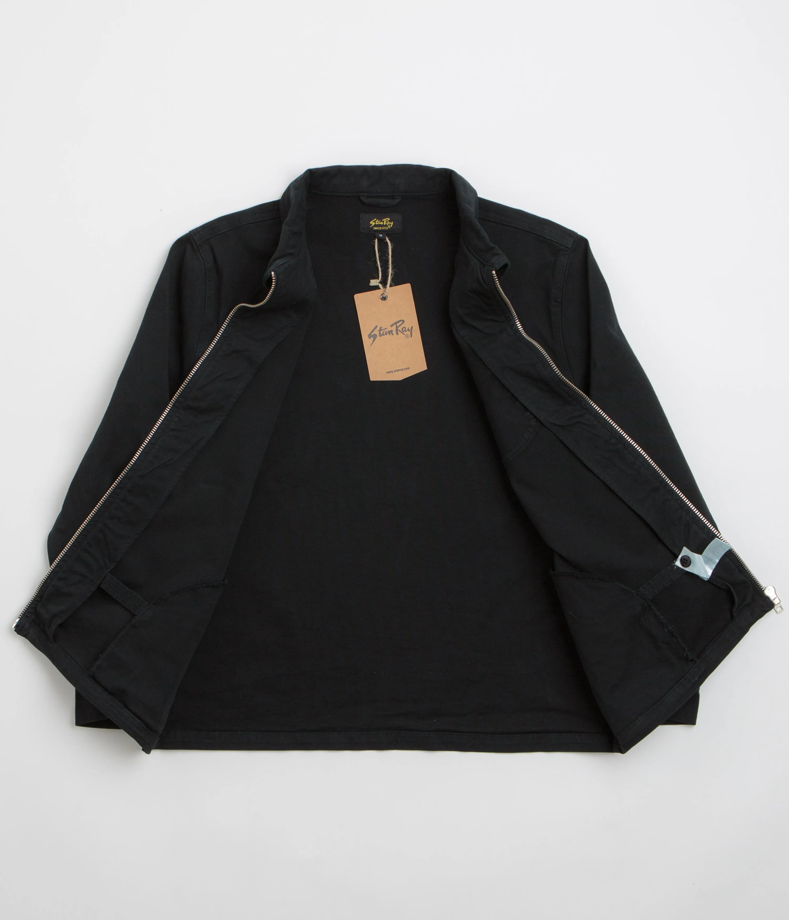 Stan Ray Zip Shirt - Washed Black Canvas Fade Resistant Formula