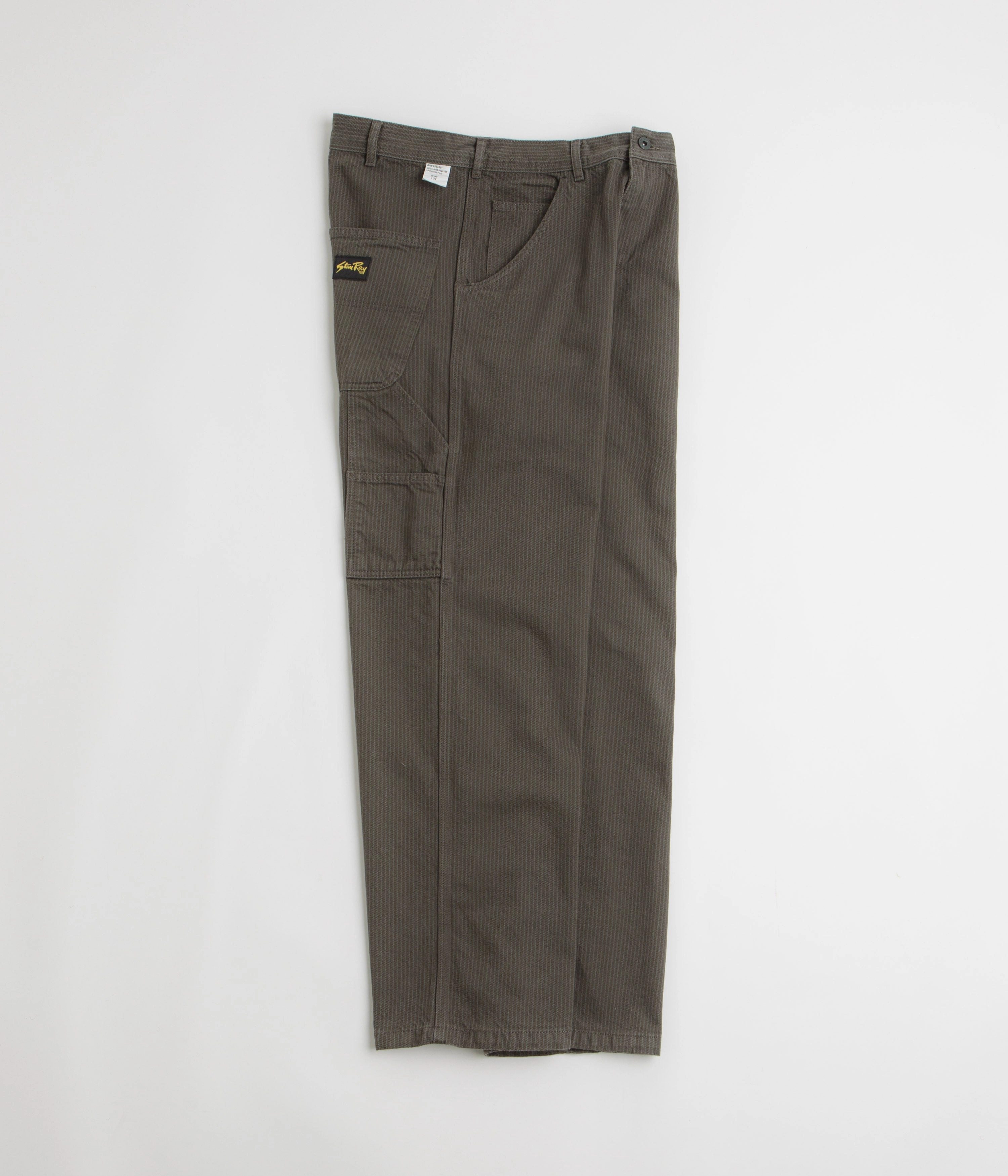 Stan Ray Big Job Painter Pants - Overdyed Black Hickory Quick Access Pockets Anti Chafe Lining