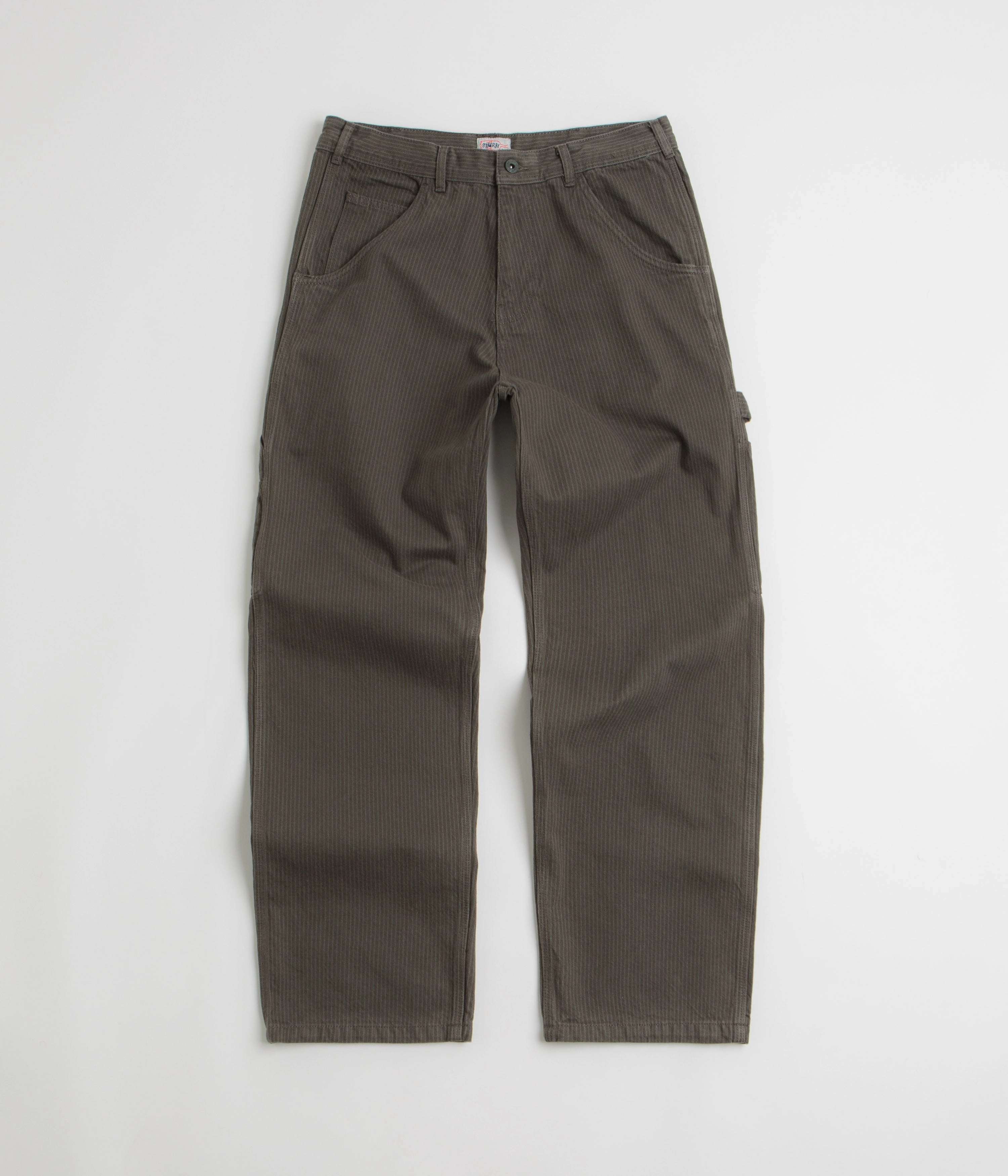 Street Style Stan Ray Big Job Painter Pants - Overdyed Black Hickory