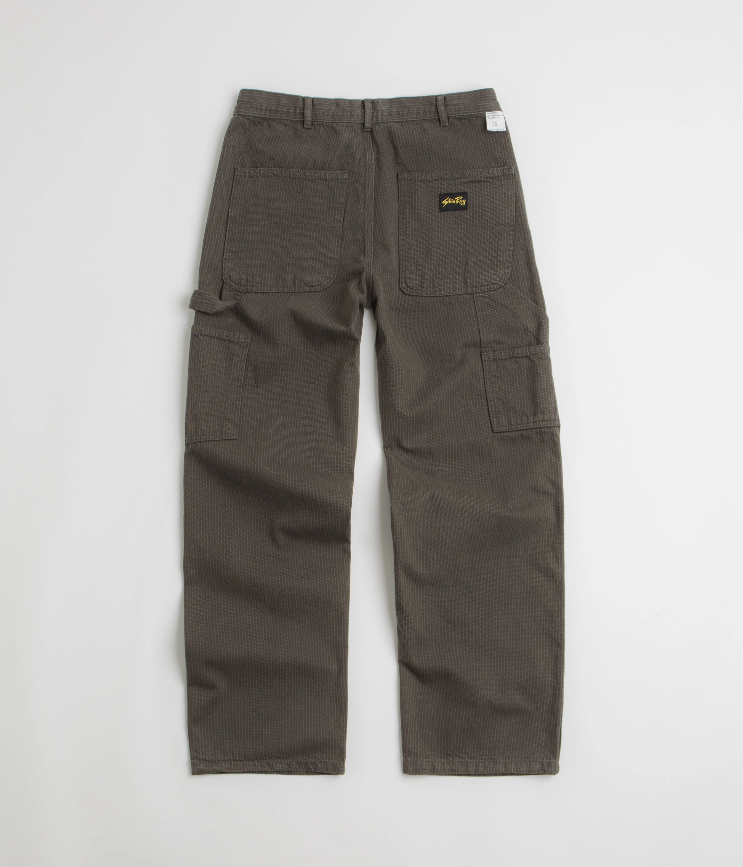 Stan Ray Big Job Painter Pants - Overdyed Black Hickory Anti Pilling Treatment