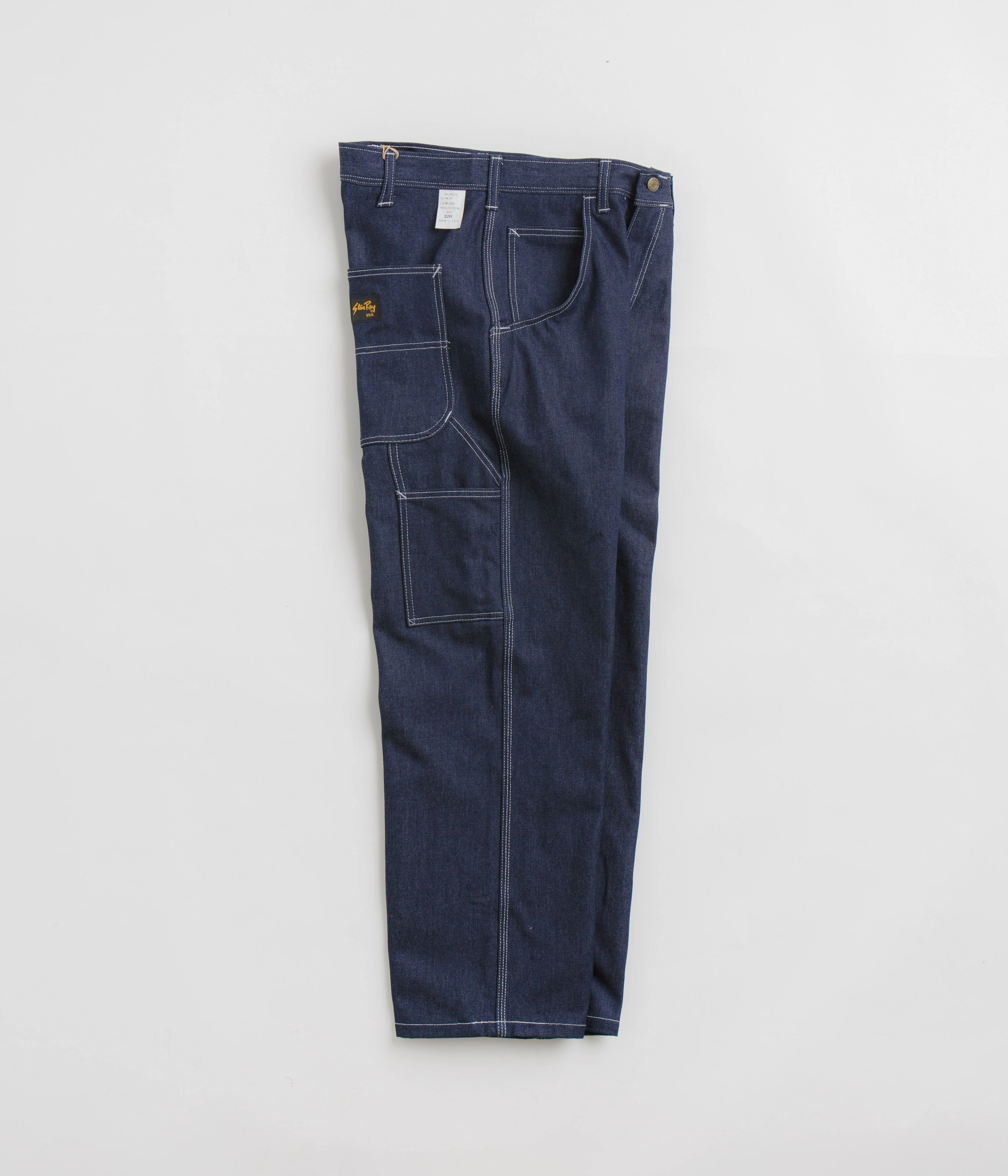Stan Ray Big Job Painter Pants - Raw Denim Thermal Lining Stylish Waistband