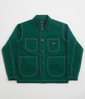 Stan Ray Coverall Jacket - Botanical Green Bedford Waterproof Material rainy - day gear