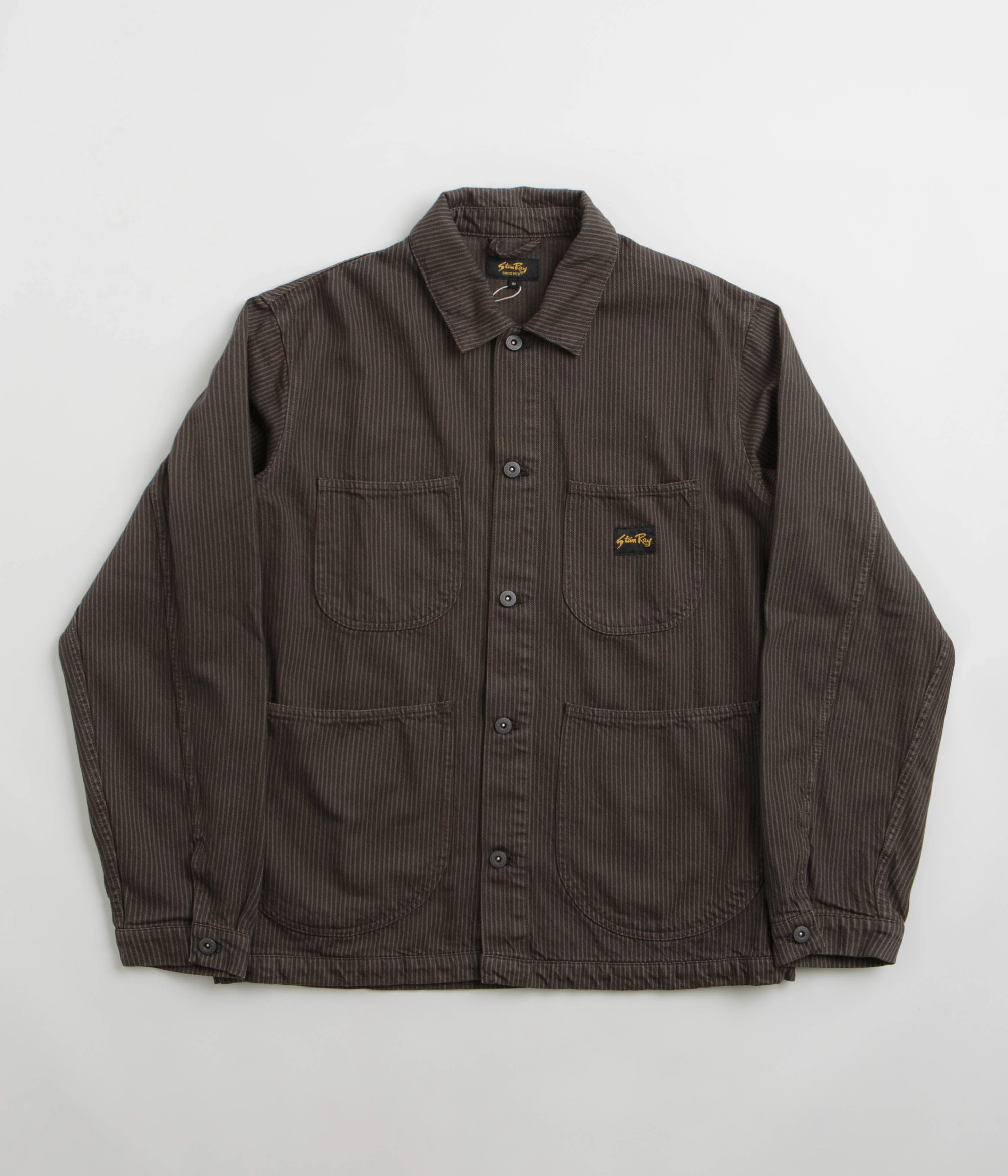 Warm Shield Stan Ray Coverall Jacket - Overdyed Charcoal Hickory