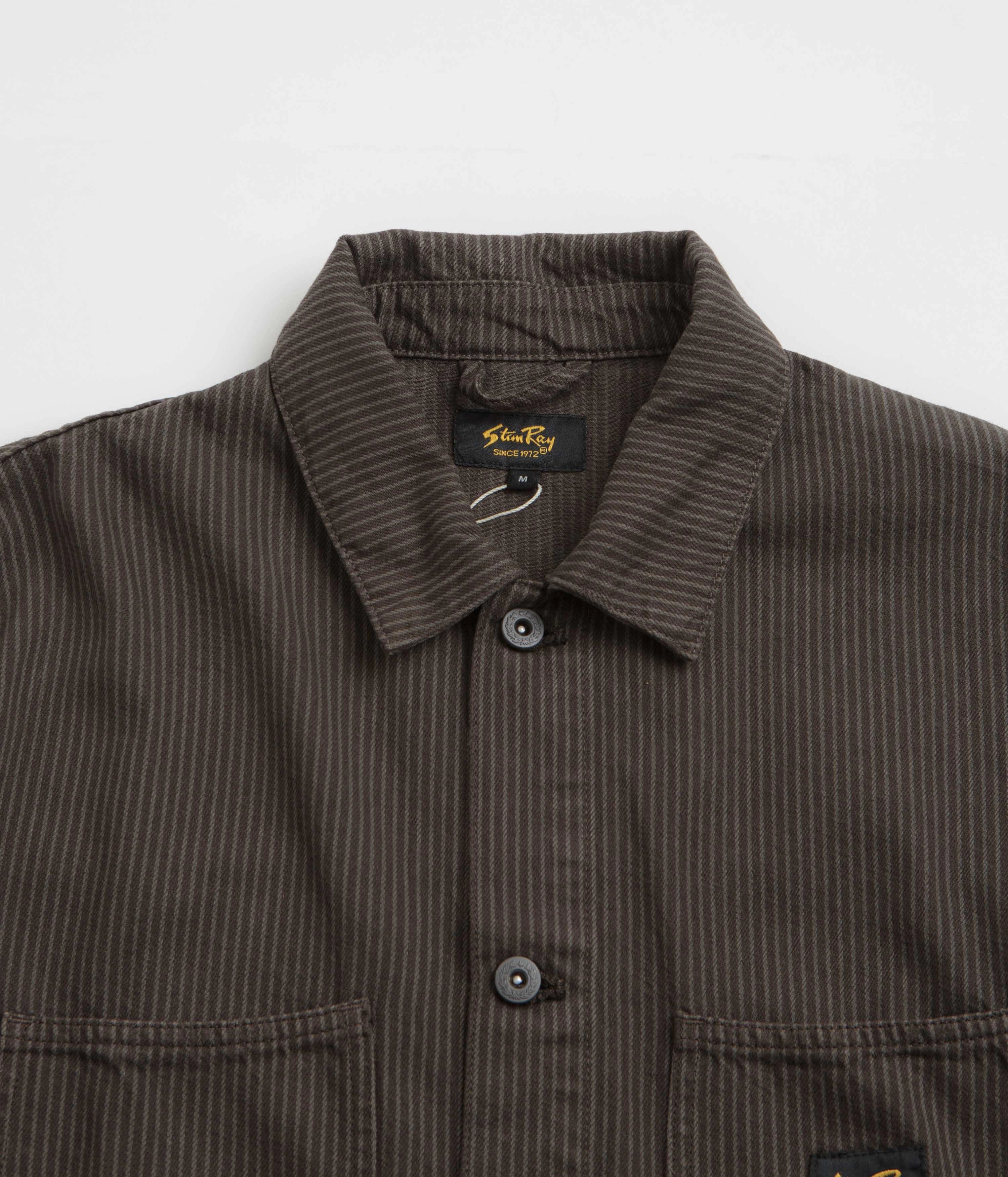 SnapFasteners suitable for video shooting Stan Ray Coverall Jacket - Overdyed Charcoal Hickory