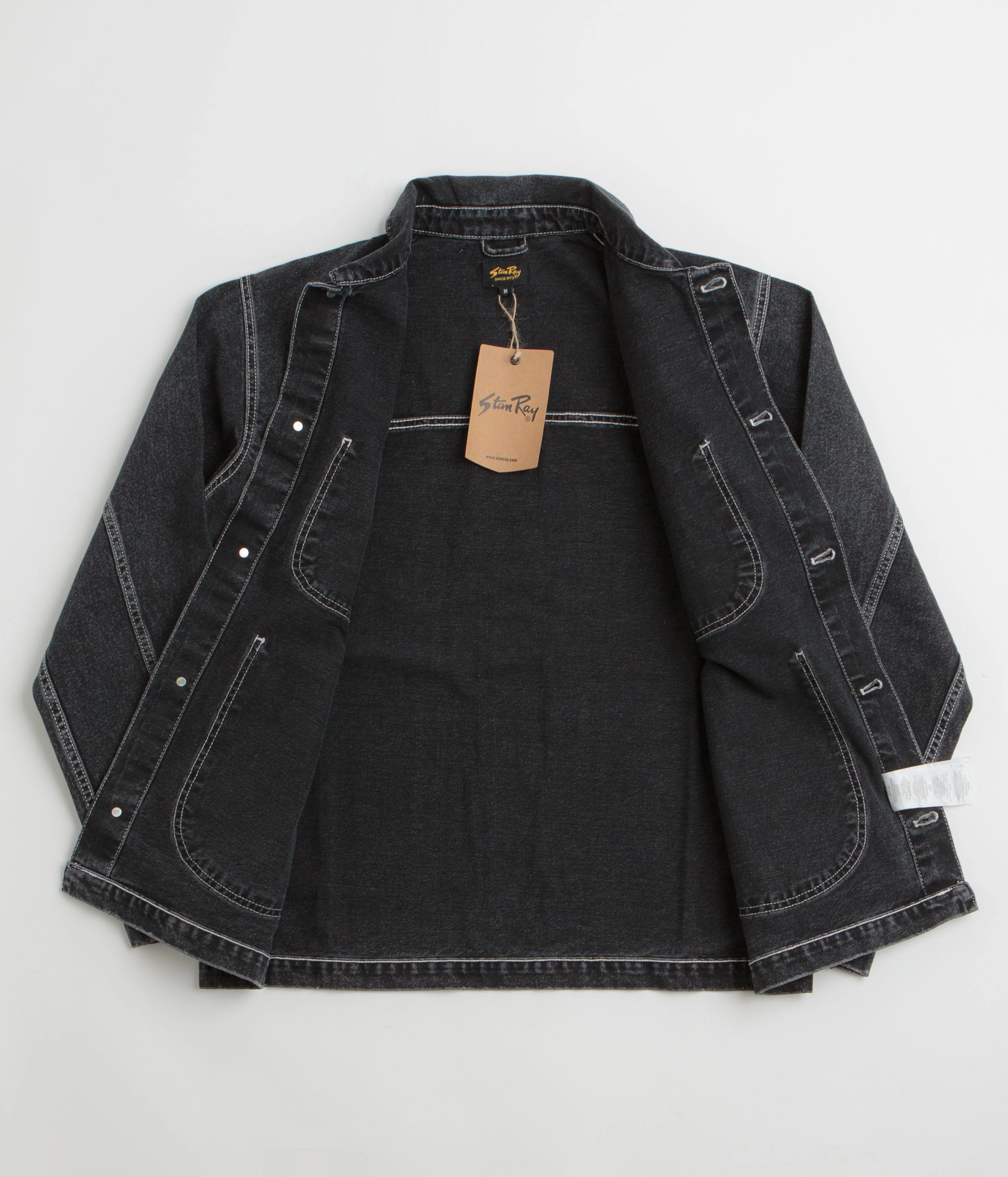 Stan Ray Coverall Jacket - Stonewashed Black Denim Maintain