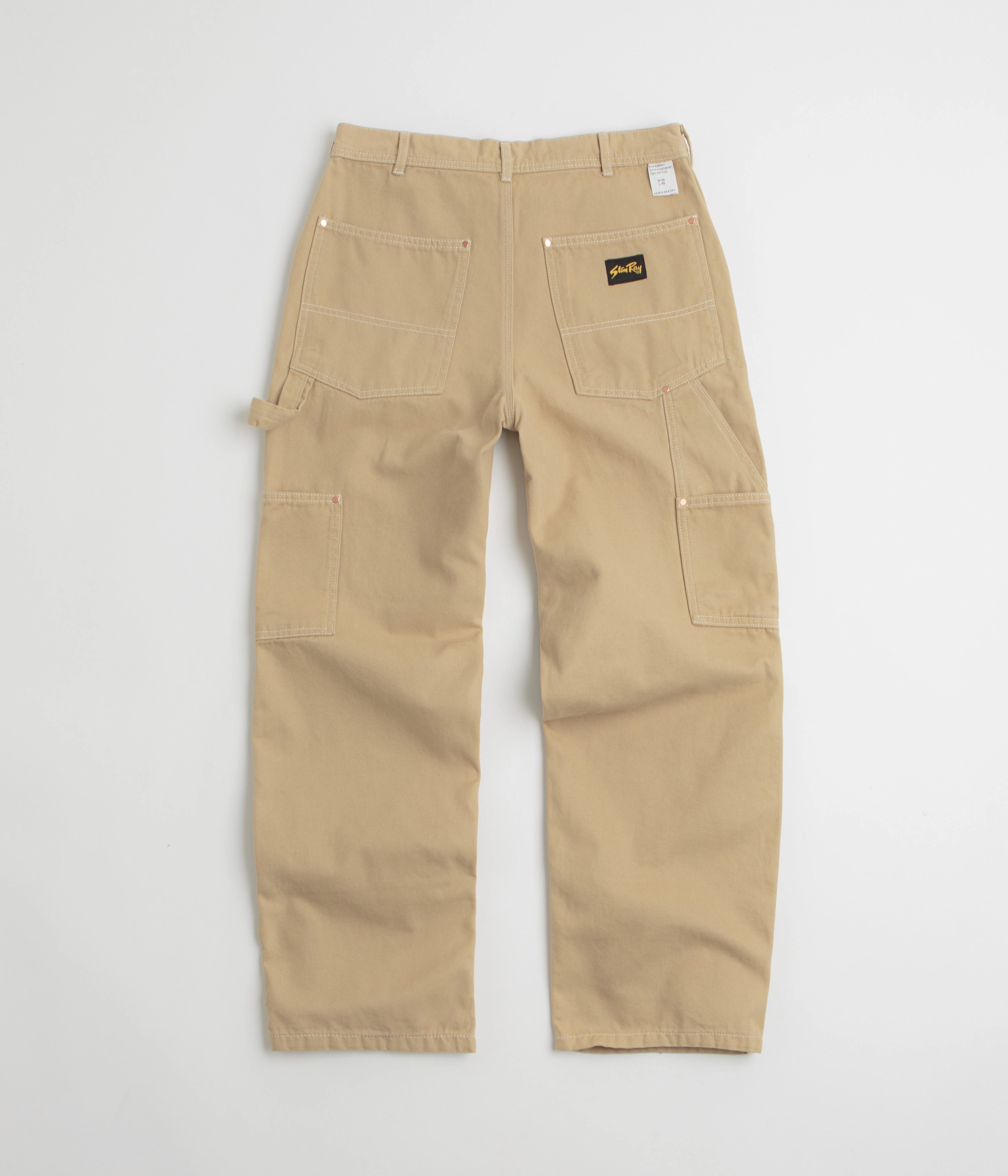No Gap Waist Travel Fit Stan Ray Double Knee Pants - Khaki Duck