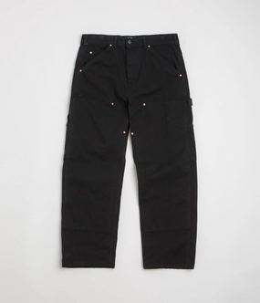 Stan Ray Double Knee Pants - Washed Black Duck AntiStaticLining Soft Brushed Lining
