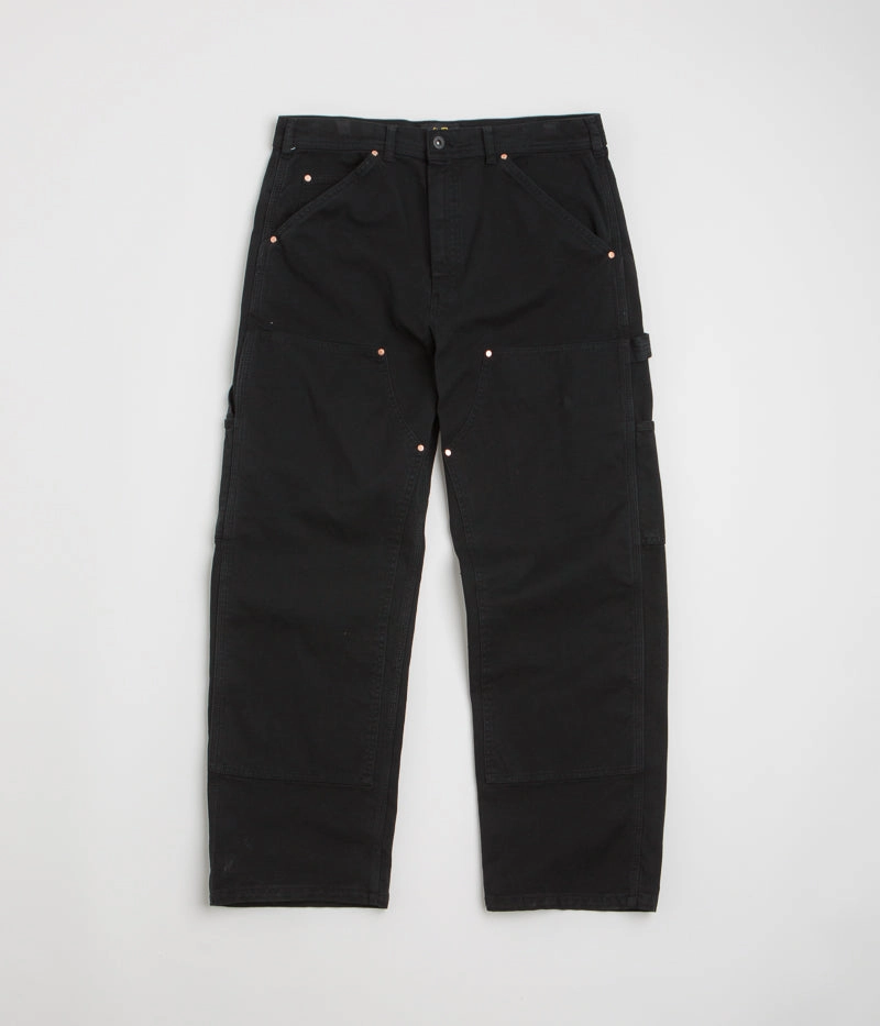 Stan Ray Double Knee Pants - Washed Black Duck AntiStaticLining Soft Brushed Lining